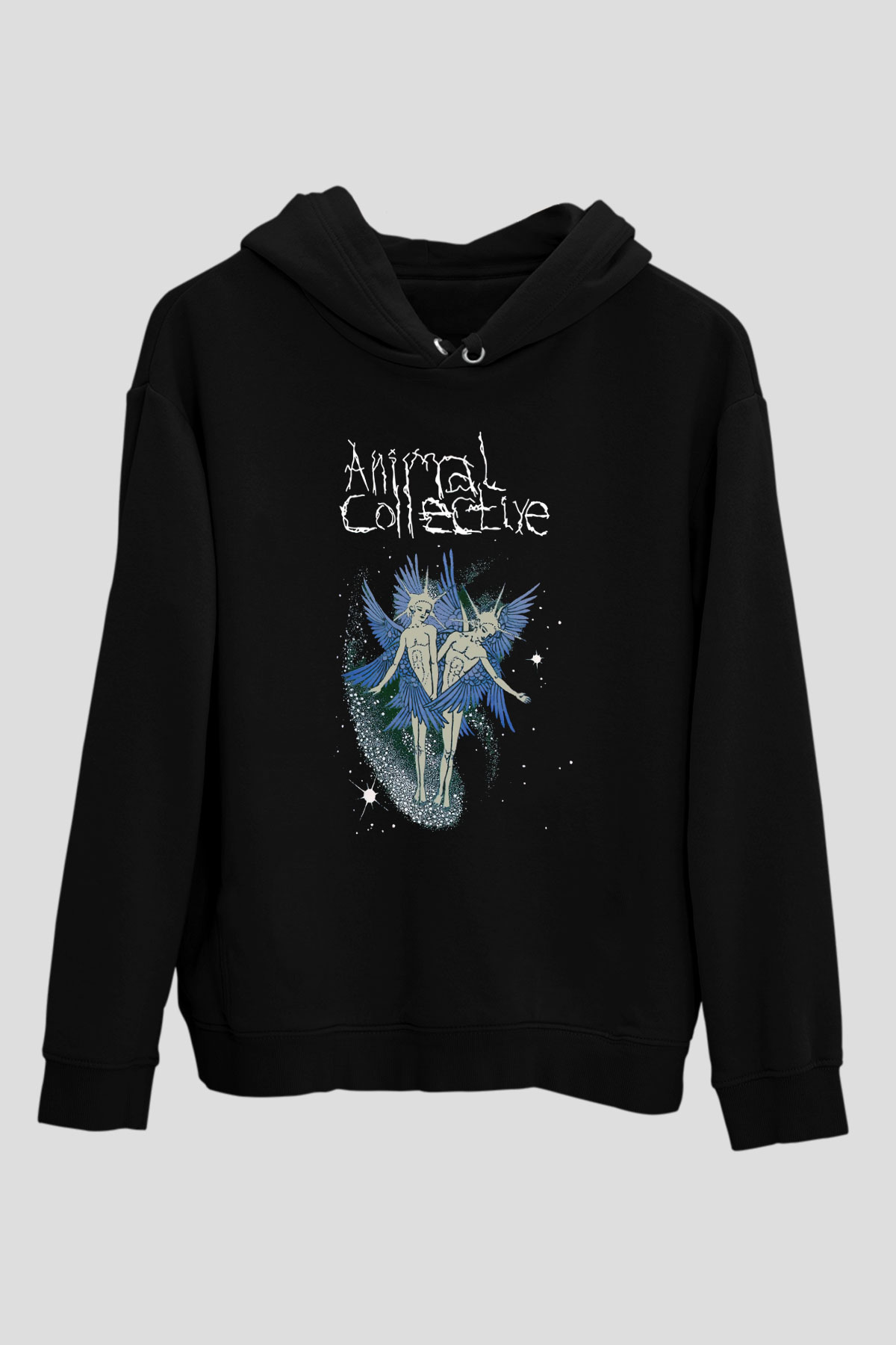 Animal Collective Siyah Unisex Kapüşonlu Sweatshirt