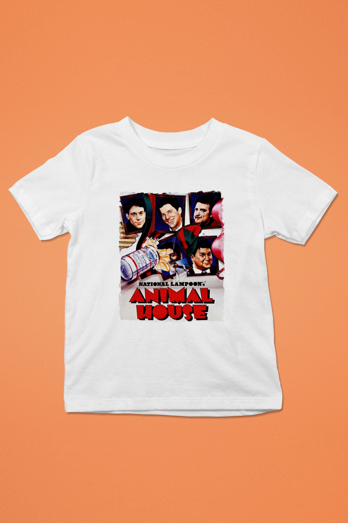 Animal House Beyaz Unisex  Çocuk Tişört