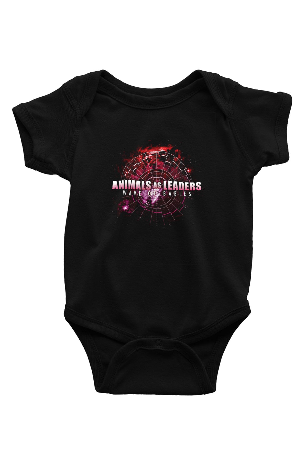Animals as Leaders Baskılı Unisex Siyah Bebek Body - Zıbın
