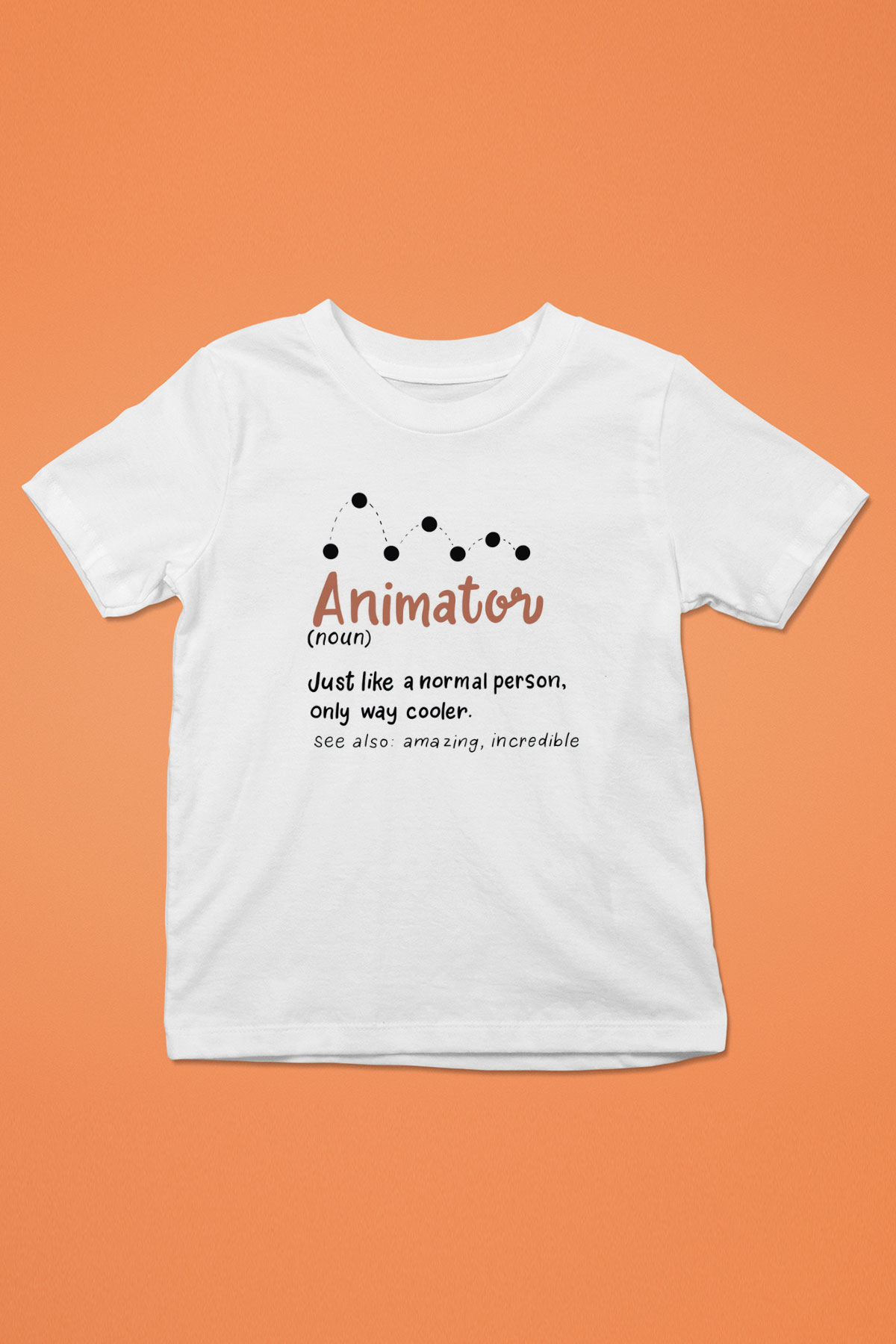 Animatör Beyaz Unisex Çocuk Tişört