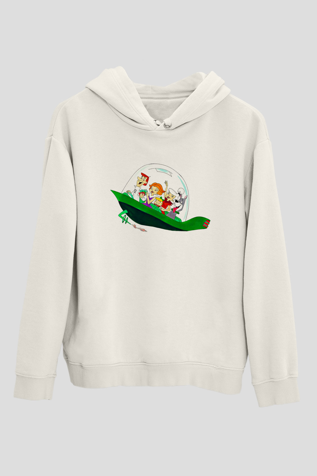 Animatör Beyaz Unisex Hoodie