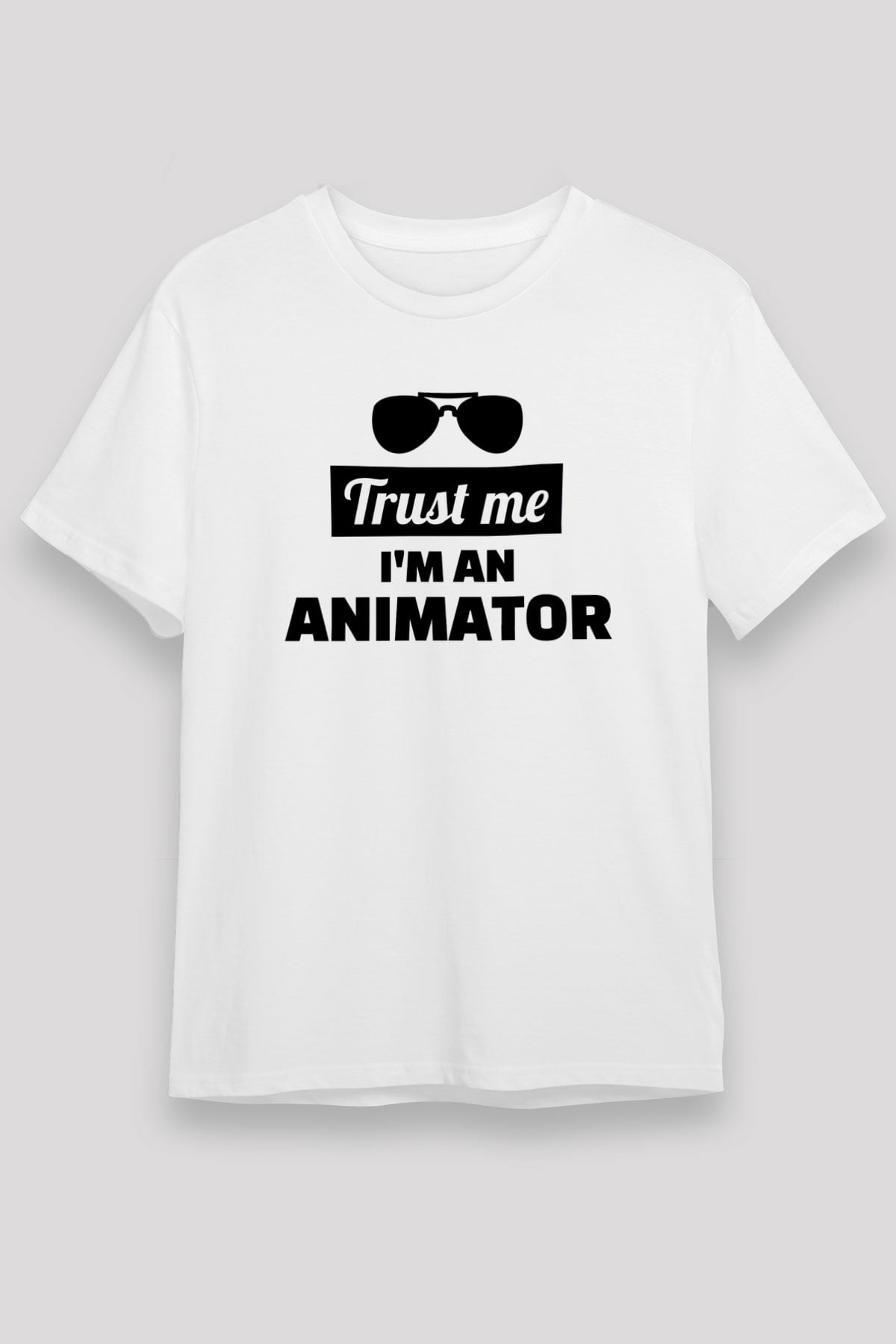 Animatör Beyaz Unisex Tişört T-Shirt - TişörtFabrikası