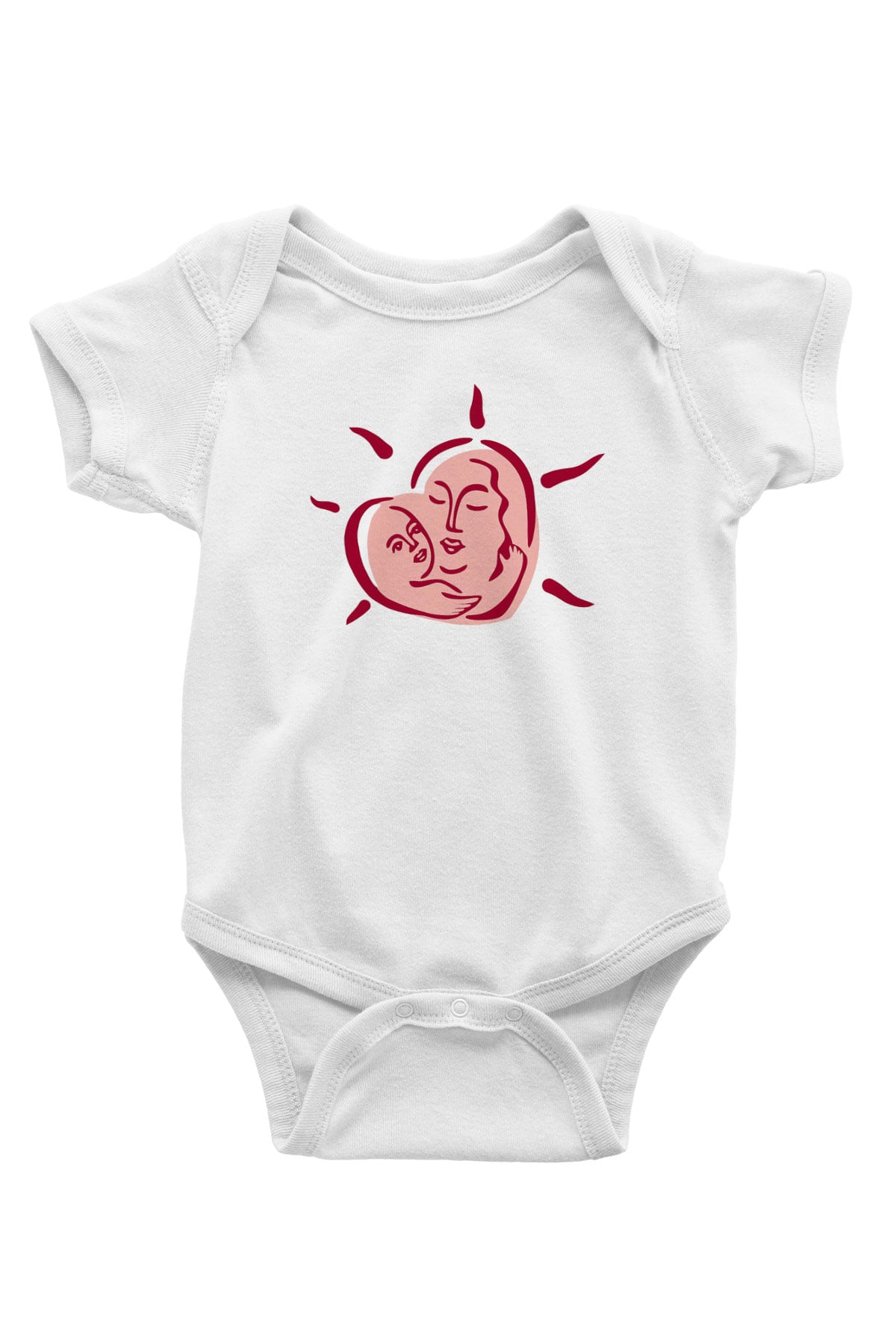 Anneler Günü Baskılı Beyaz Unisex Bebek Body - Zıbın