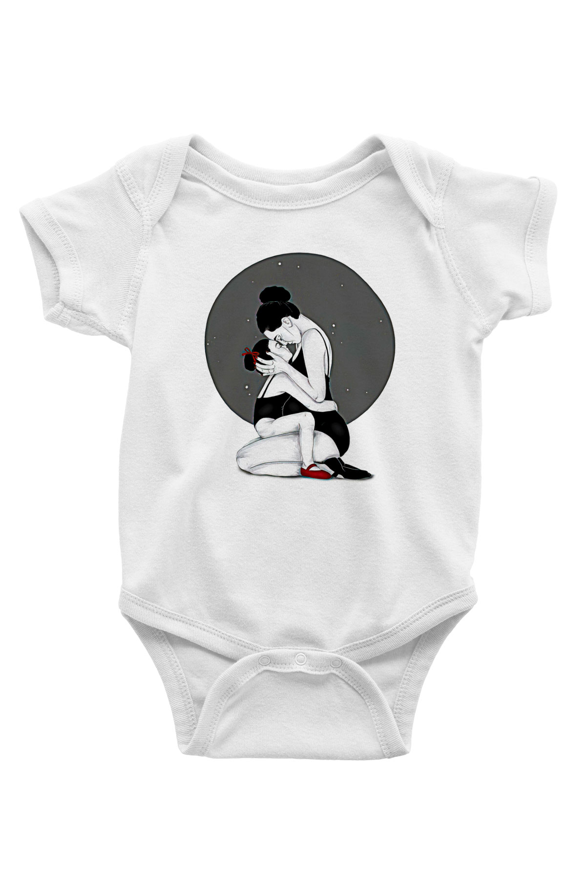 Anneler Günü Baskılı Beyaz Unisex Bebek Body - Zıbın