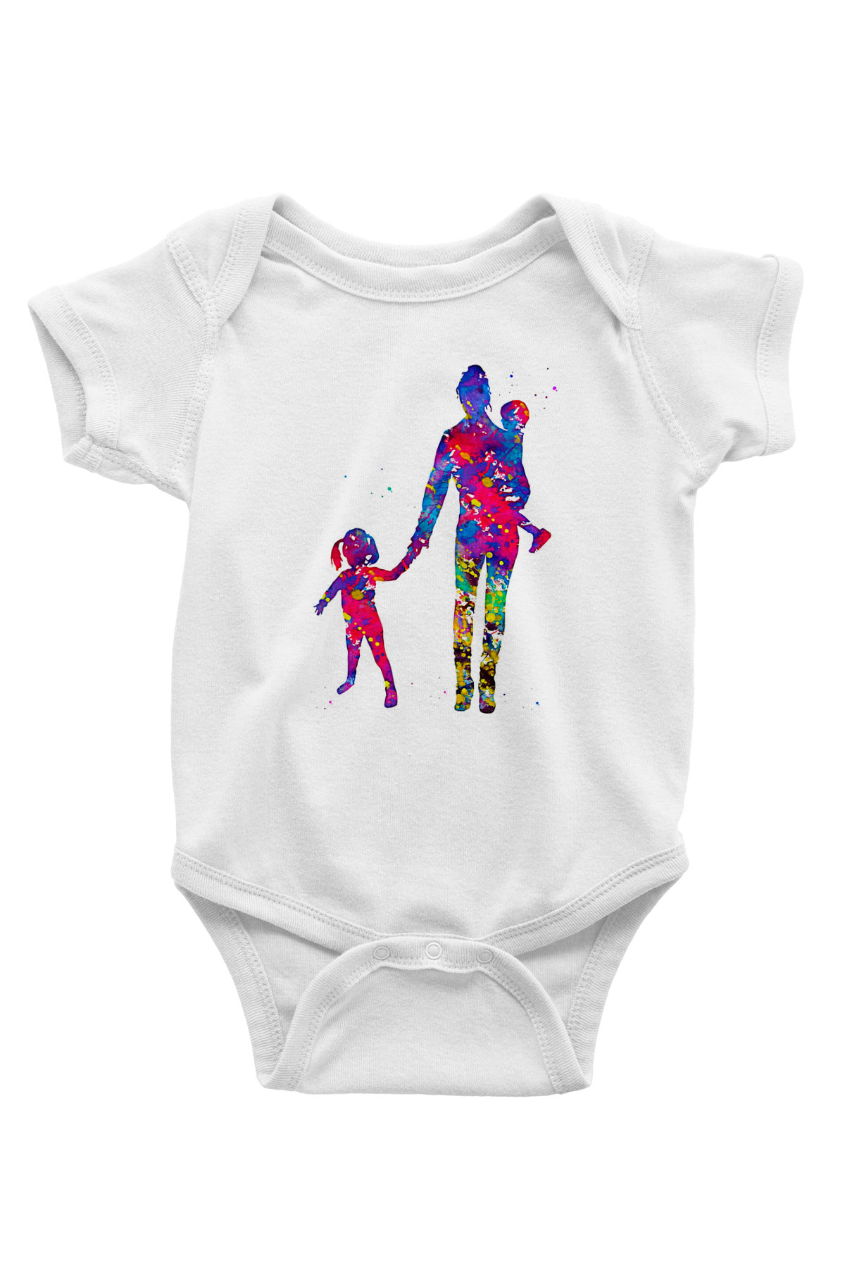 Anneler Günü Baskılı Beyaz Unisex Bebek Body - Zıbın