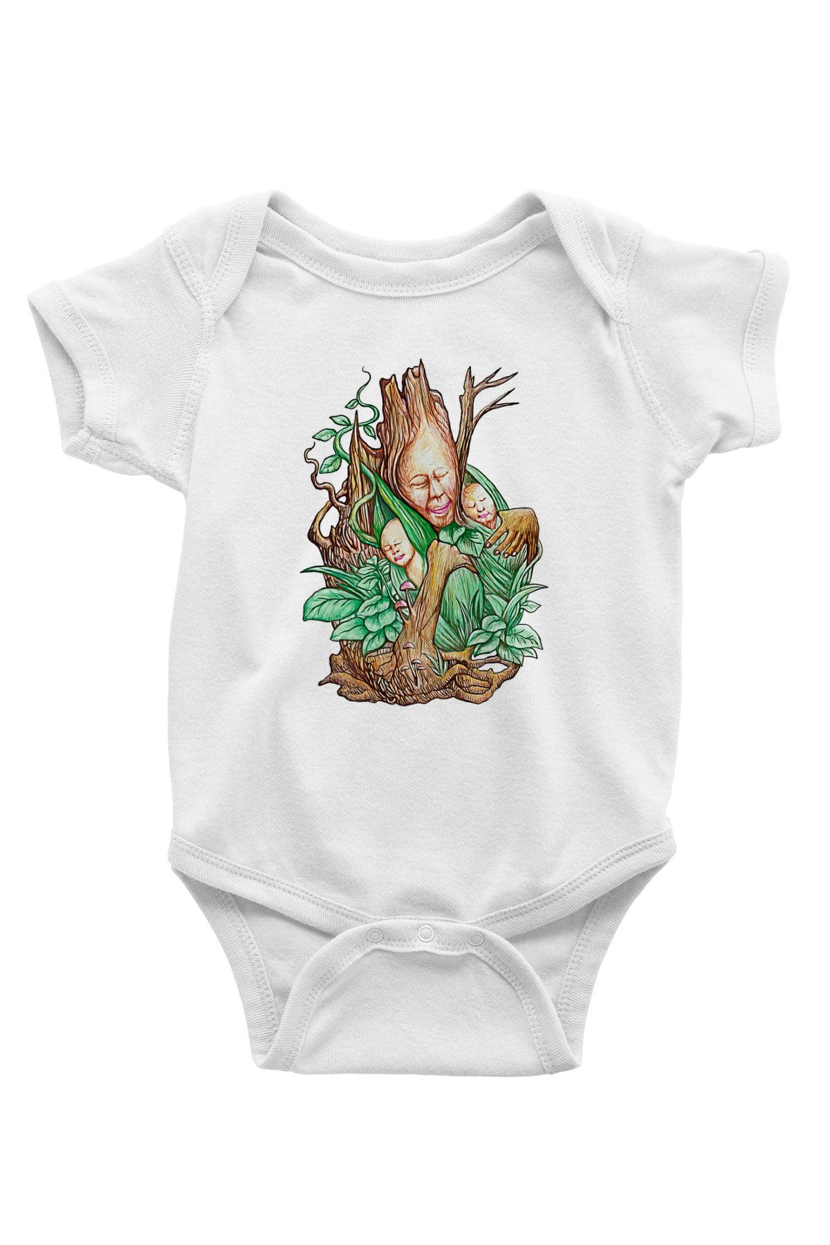 Anneler Günü Baskılı Beyaz Unisex Bebek Body - Zıbın