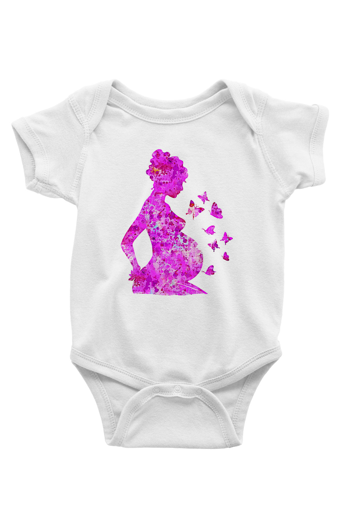 Anneler Günü Baskılı Beyaz Unisex Bebek Body - Zıbın