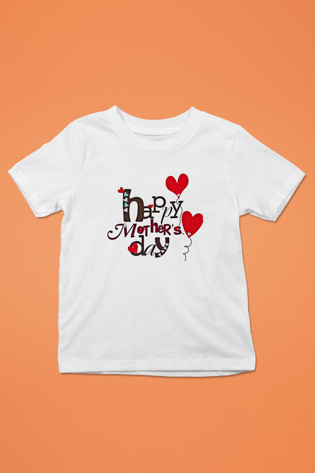 Anneler Günü Baskılı Beyaz Unisex Beyaz Çocuk Tişört - Tshirt