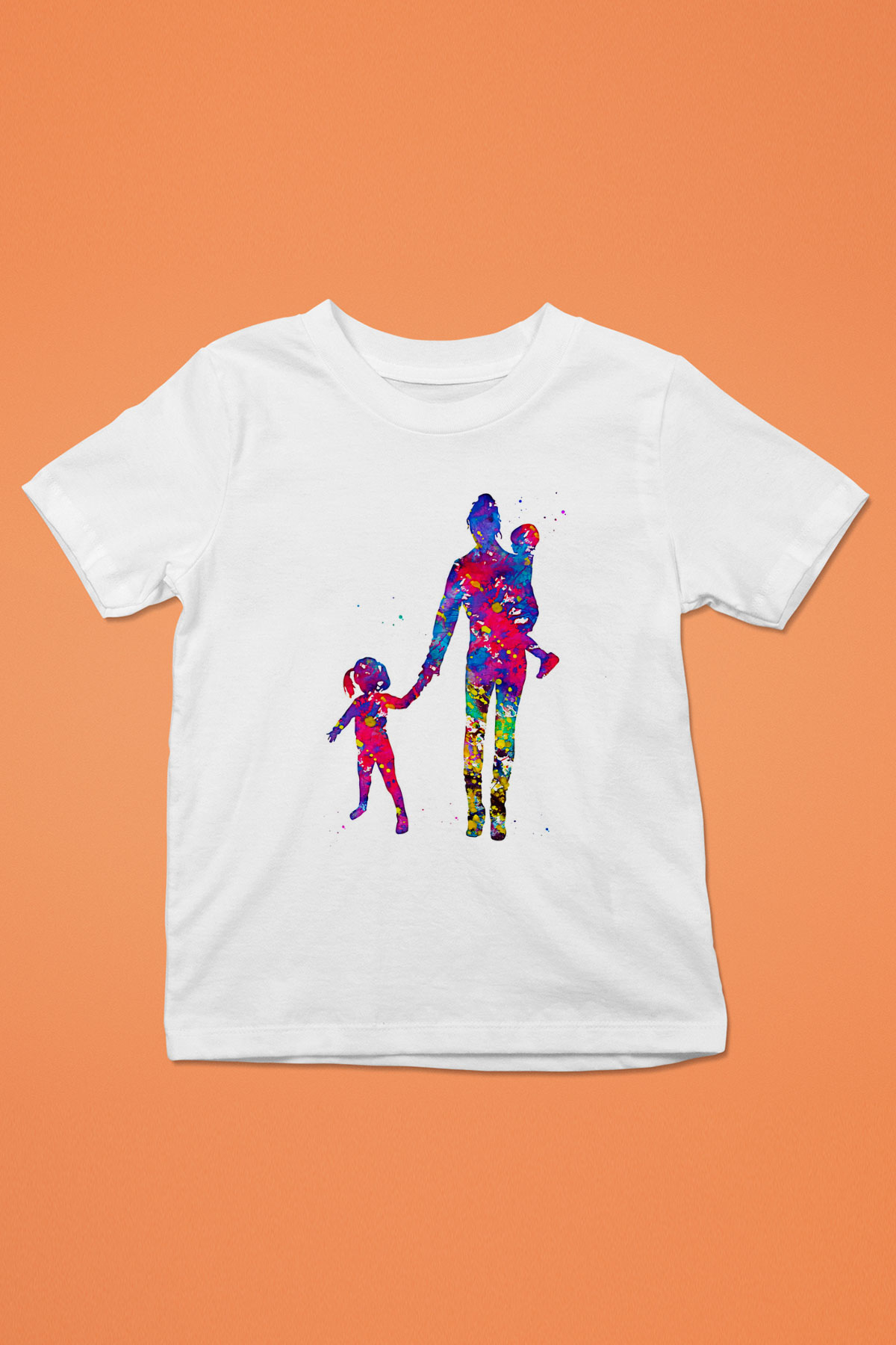 Anneler Günü Baskılı Beyaz Unisex Beyaz Çocuk Tişört - Tshirt