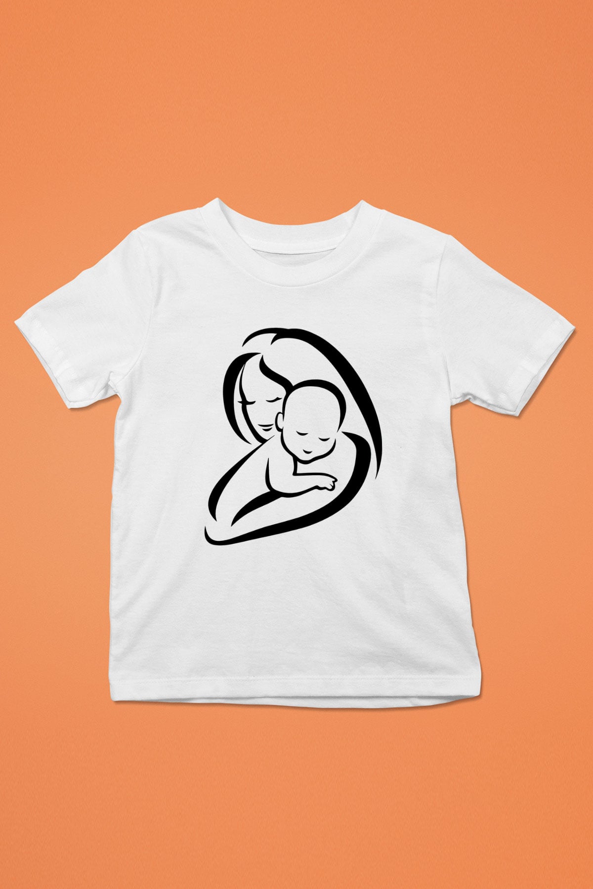 Anneler Günü Baskılı Beyaz Unisex Çocuk Tişört