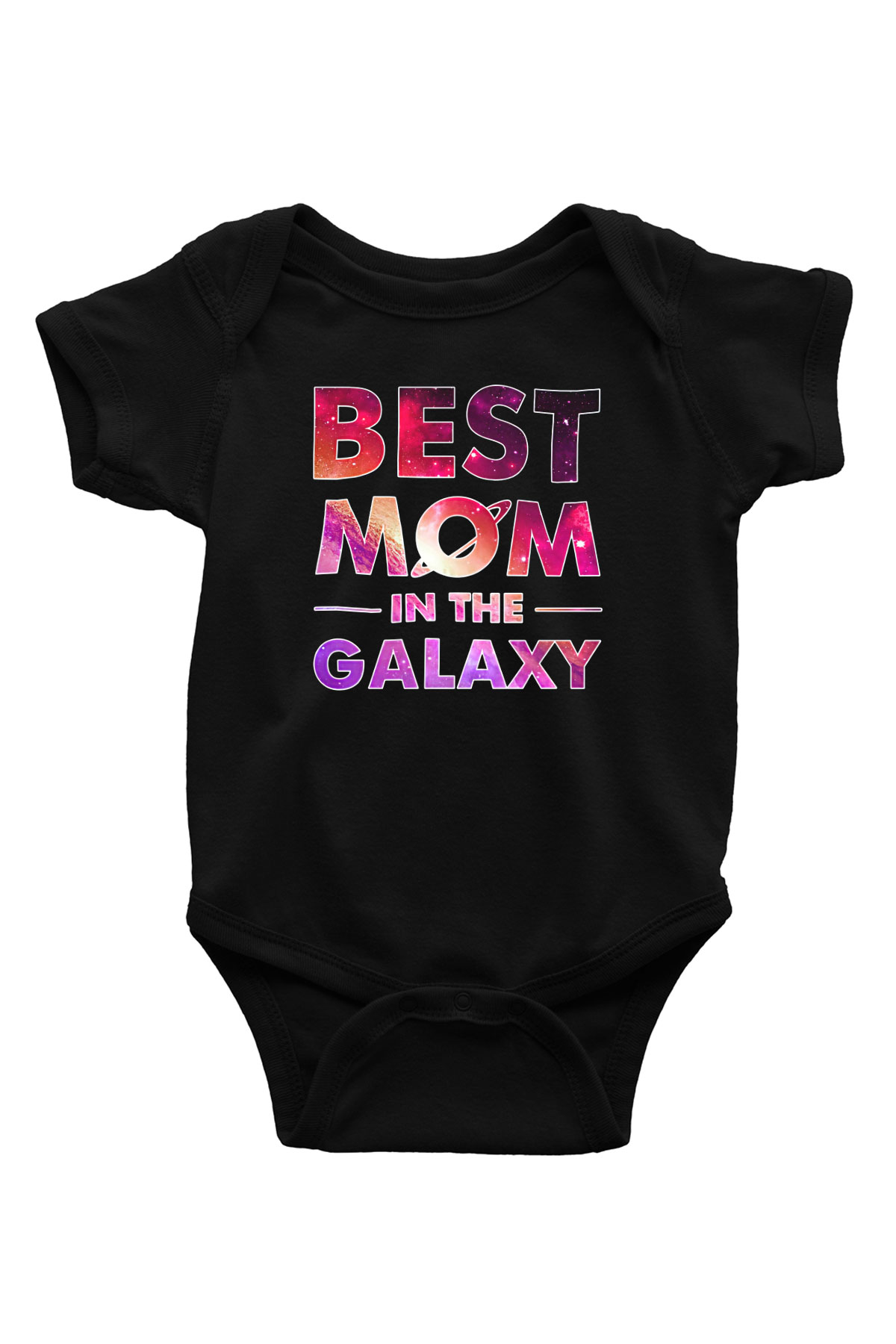 Anneler Günü Baskılı Unisex Siyah Bebek Body - Zıbın