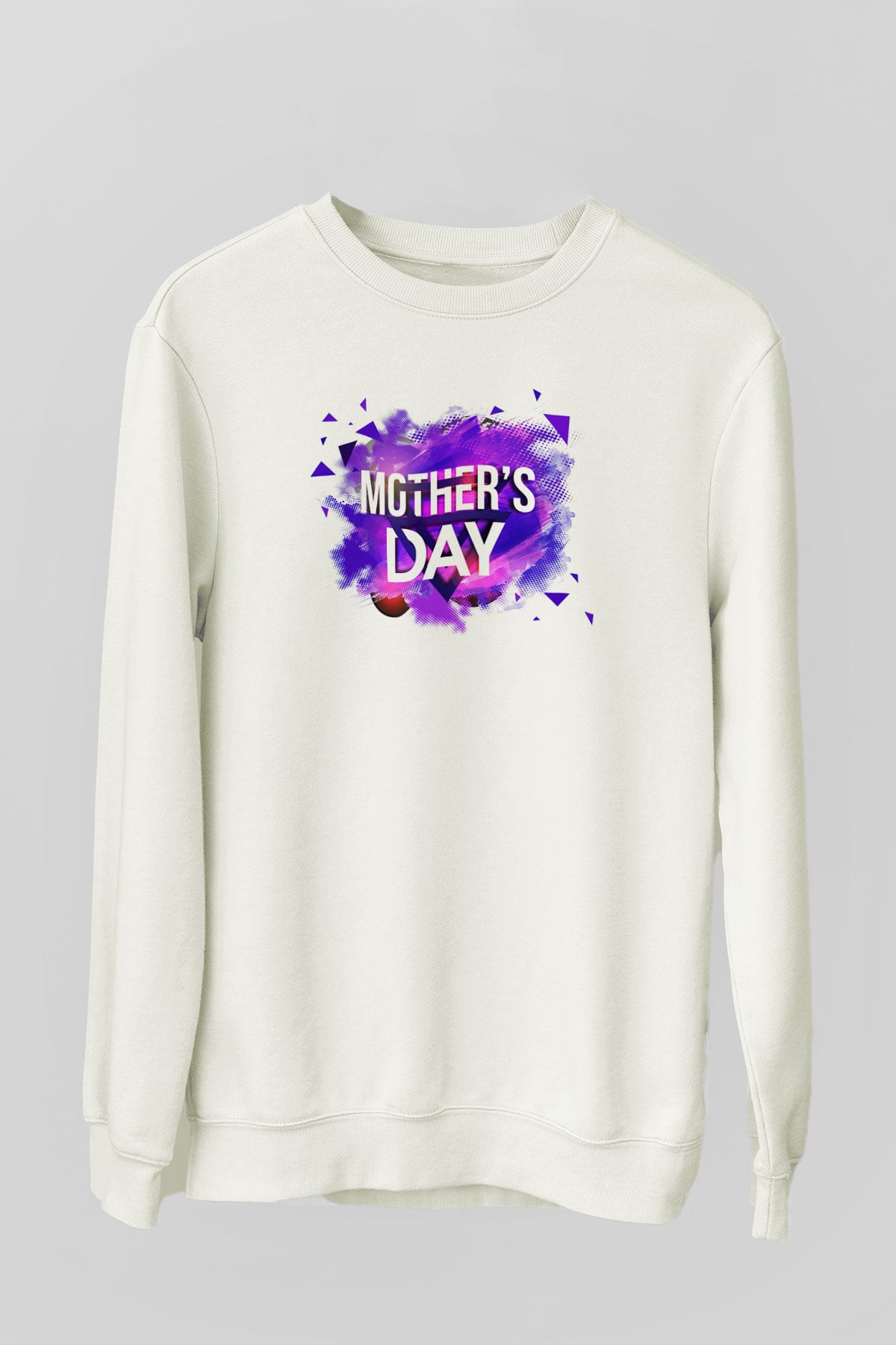 Anneler Günü Beyaz Unisex Sweatshirt