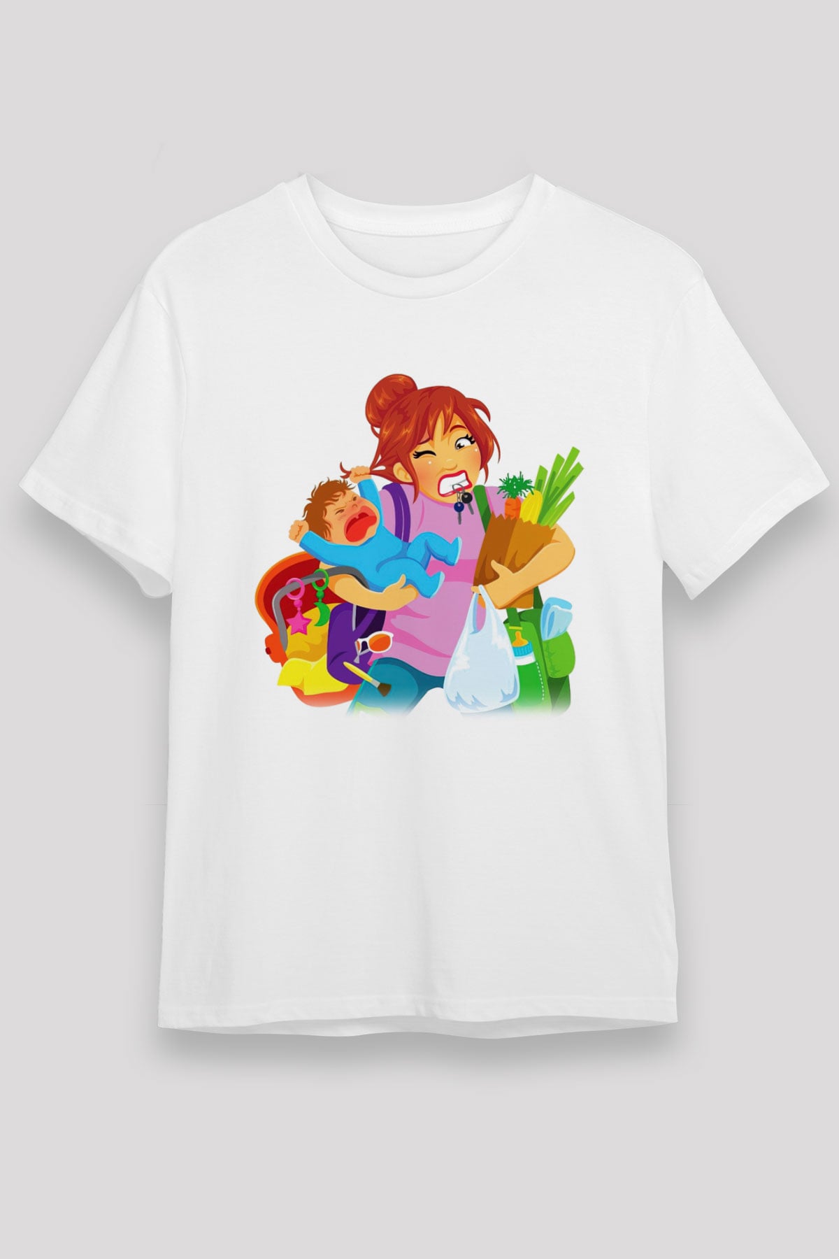 Anneler Günü Beyaz Unisex Tişört T-Shirt - TişörtFabrikası