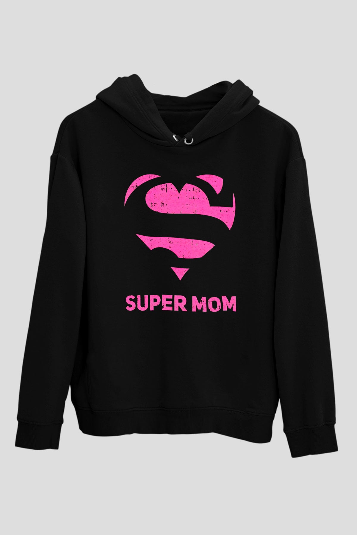 Anneler Günü Siyah Unisex Hoodie