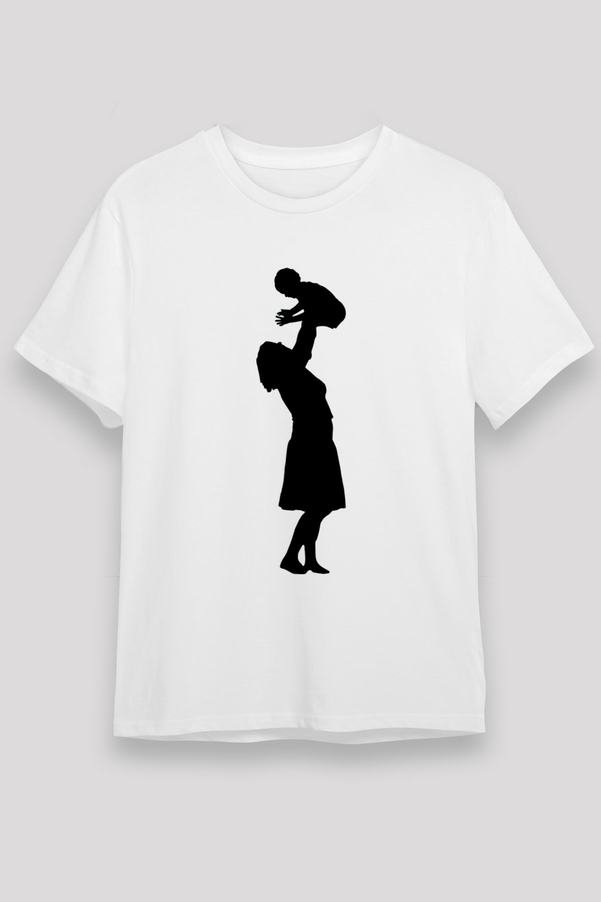 Anneler Günü Unisex Baskılı Beyaz Tişört - Tshirt