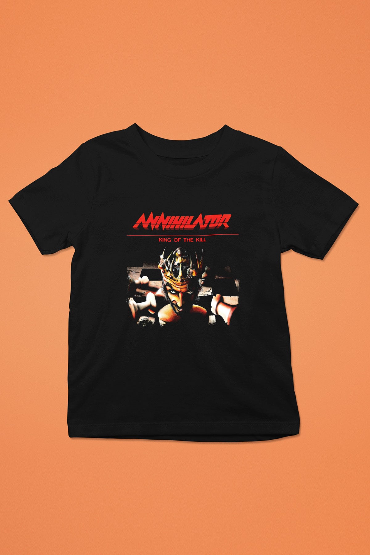 Annihilator Baskılı Unisex Siyah Çocuk Tişört