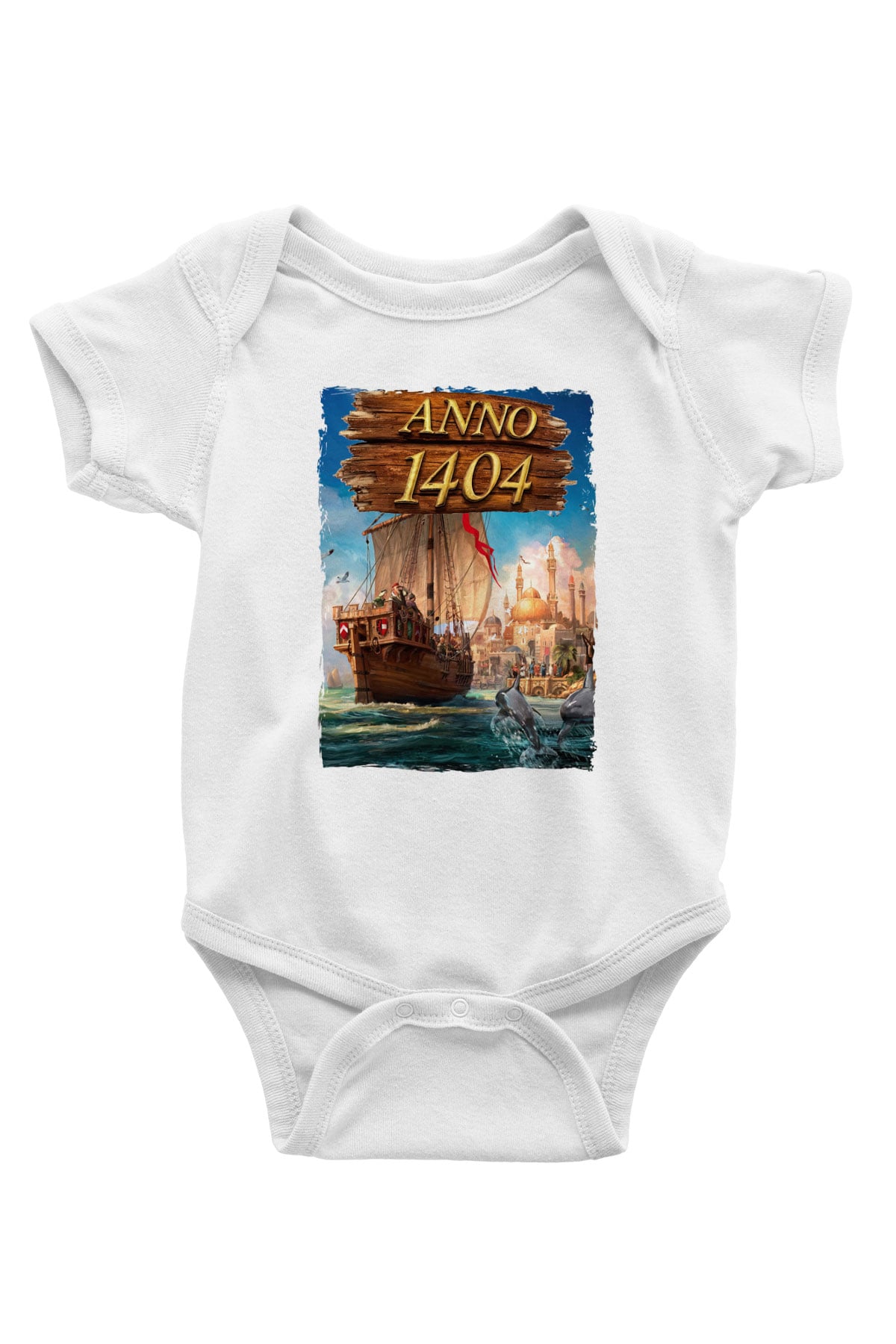 Anno 1404 Beyaz Bebek Body - Zıbın