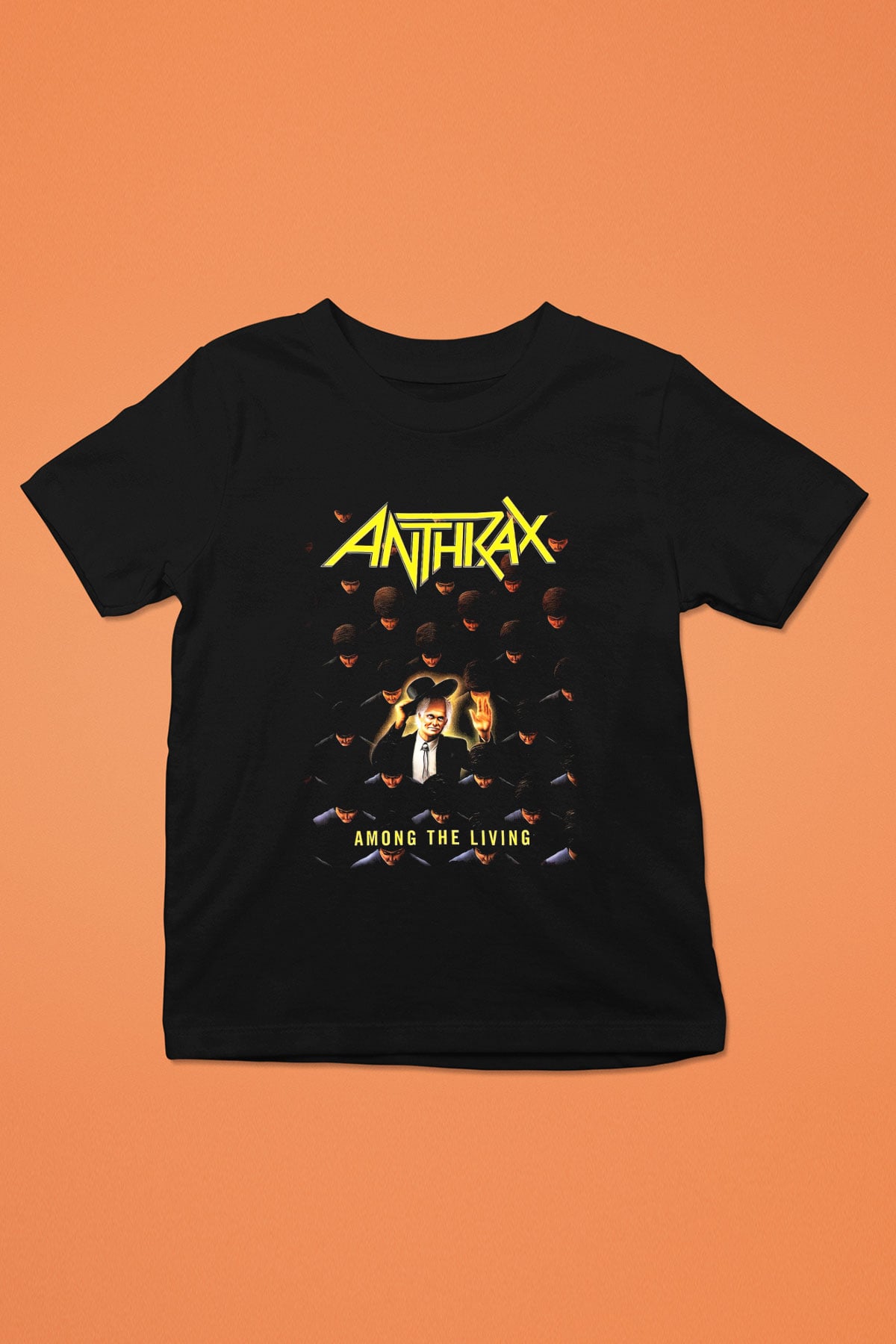 Anthrax Baskılı Siyah Unisex Çocuk Tişört