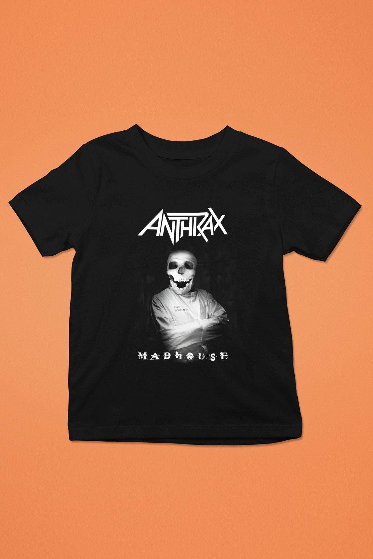 Anthrax Baskılı Siyah Unisex Çocuk Tişört