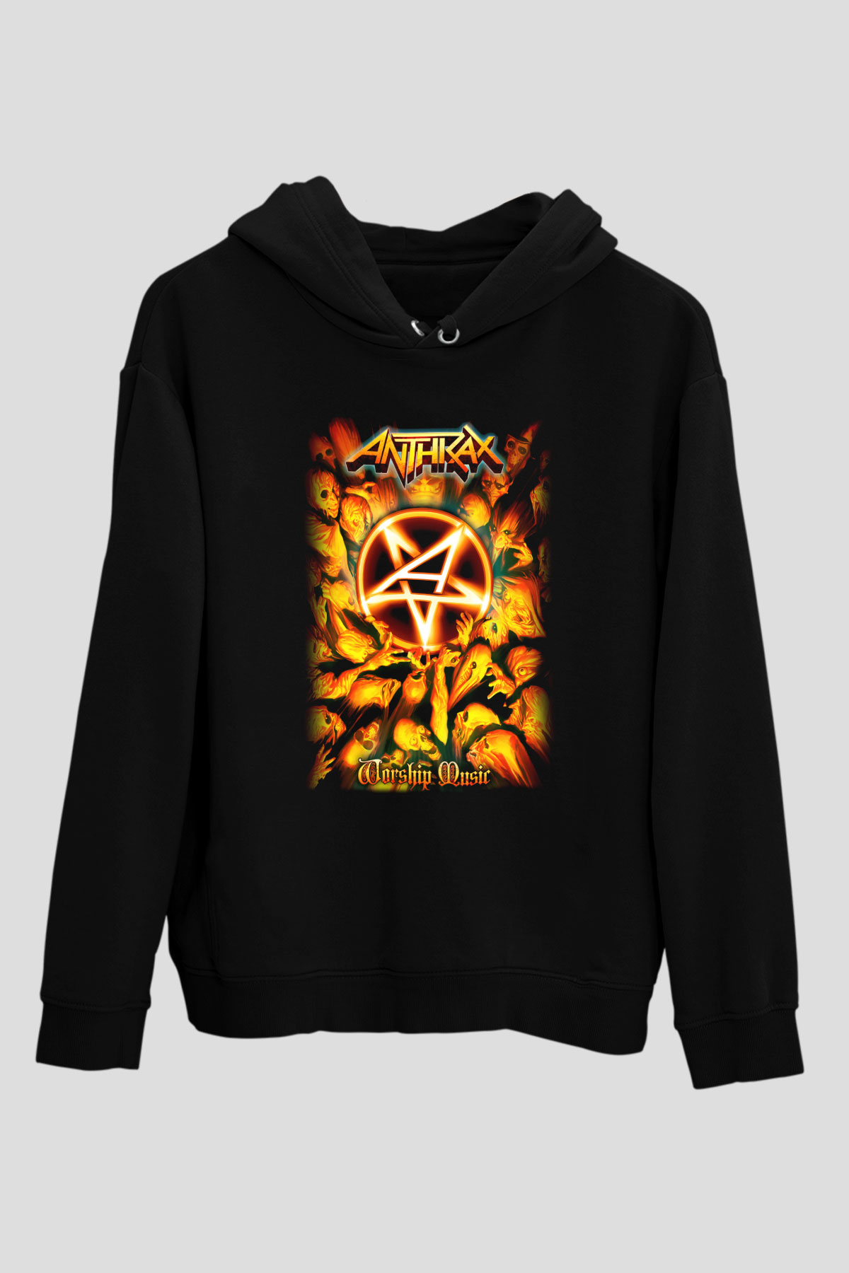 Anthrax Siyah Unisex Hoodie