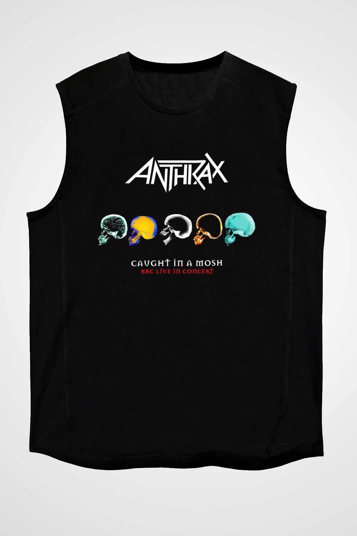 Anthrax Siyah Unisex Kolsuz Tişört