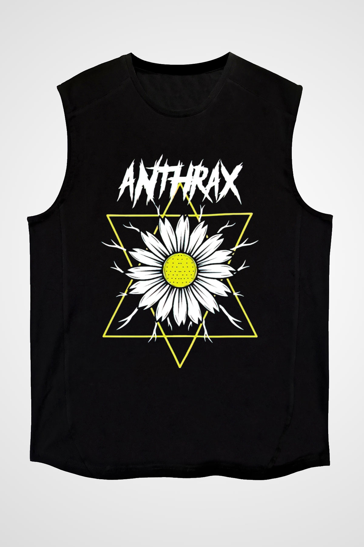 Anthrax Siyah Unisex Kolsuz Tişört