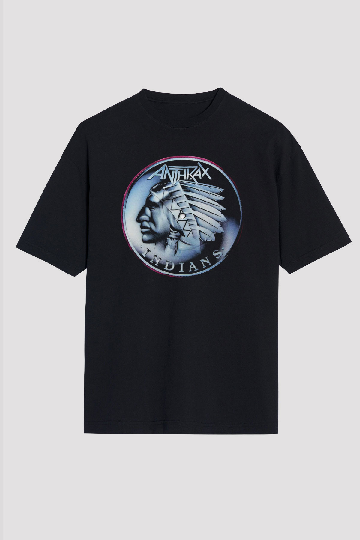 Anthrax Siyah Unisex Oversize Tişört T-Shirt