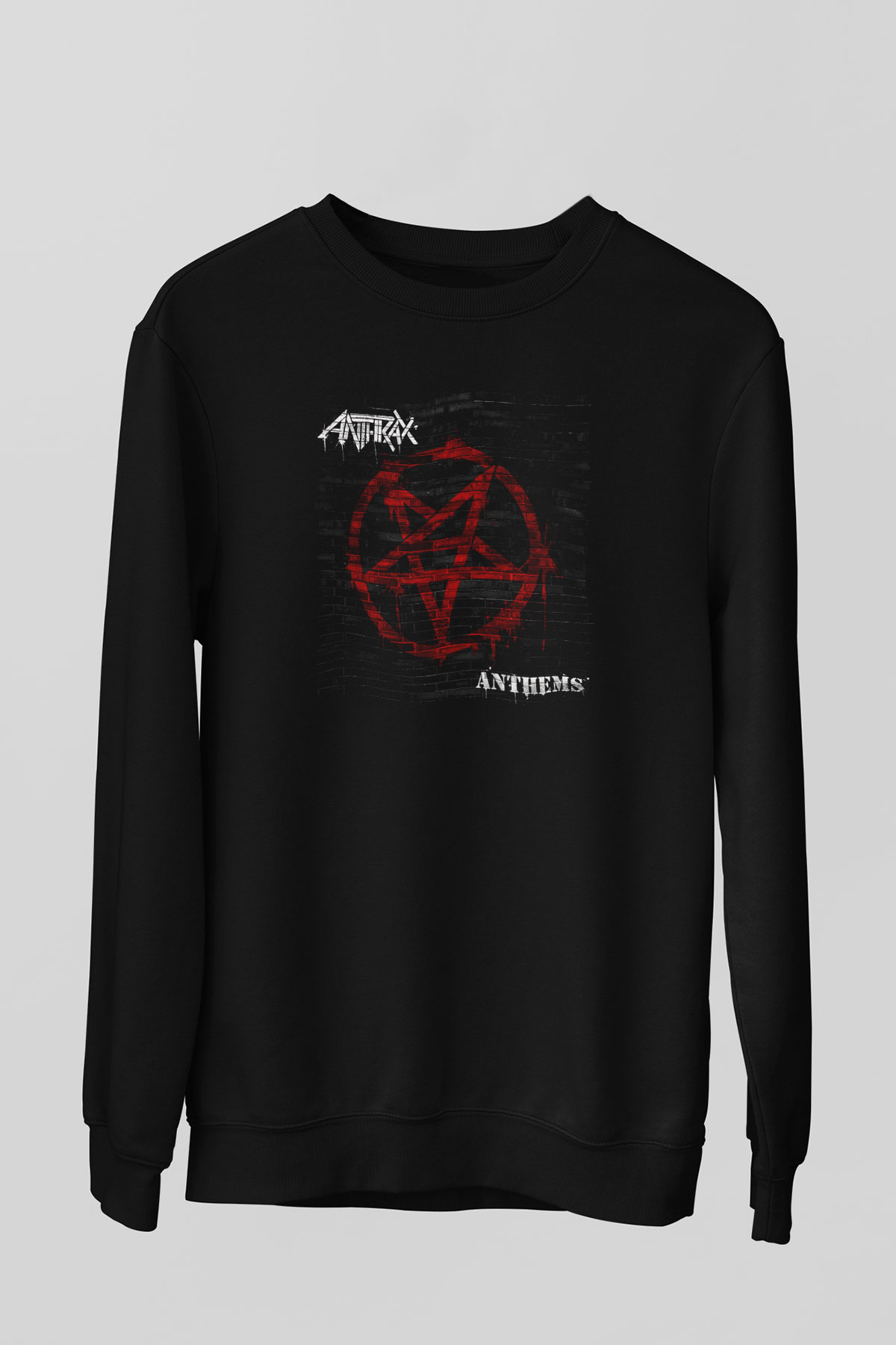 Anthrax Siyah Unisex Sweatshirt