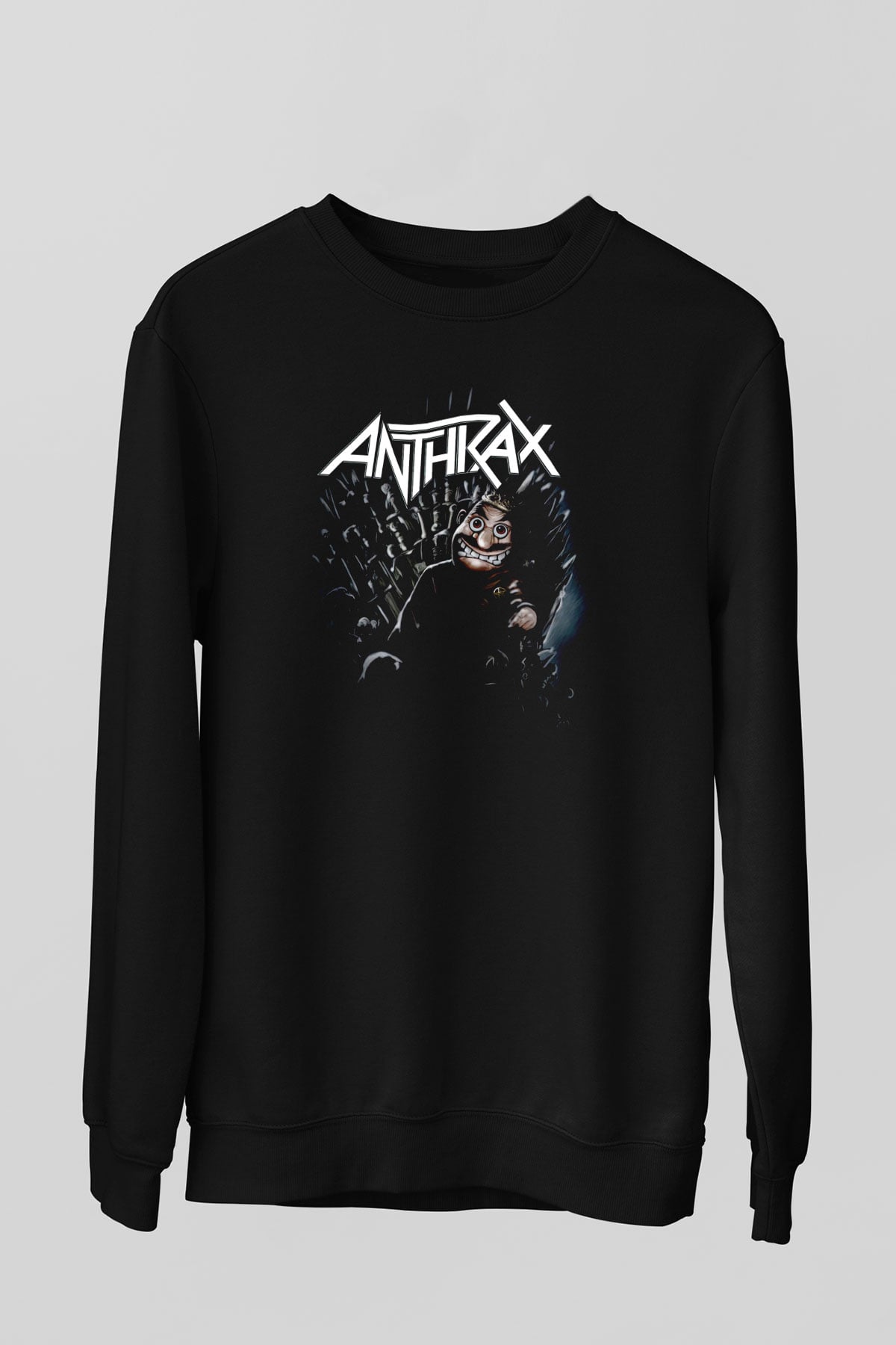 Anthrax Siyah Unisex Sweatshirt