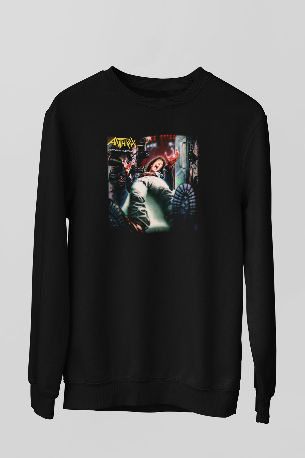 Anthrax Siyah Unisex Sweatshirt