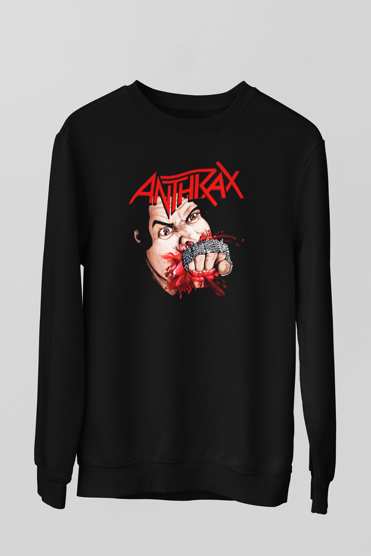 Anthrax Siyah Unisex Sweatshirt