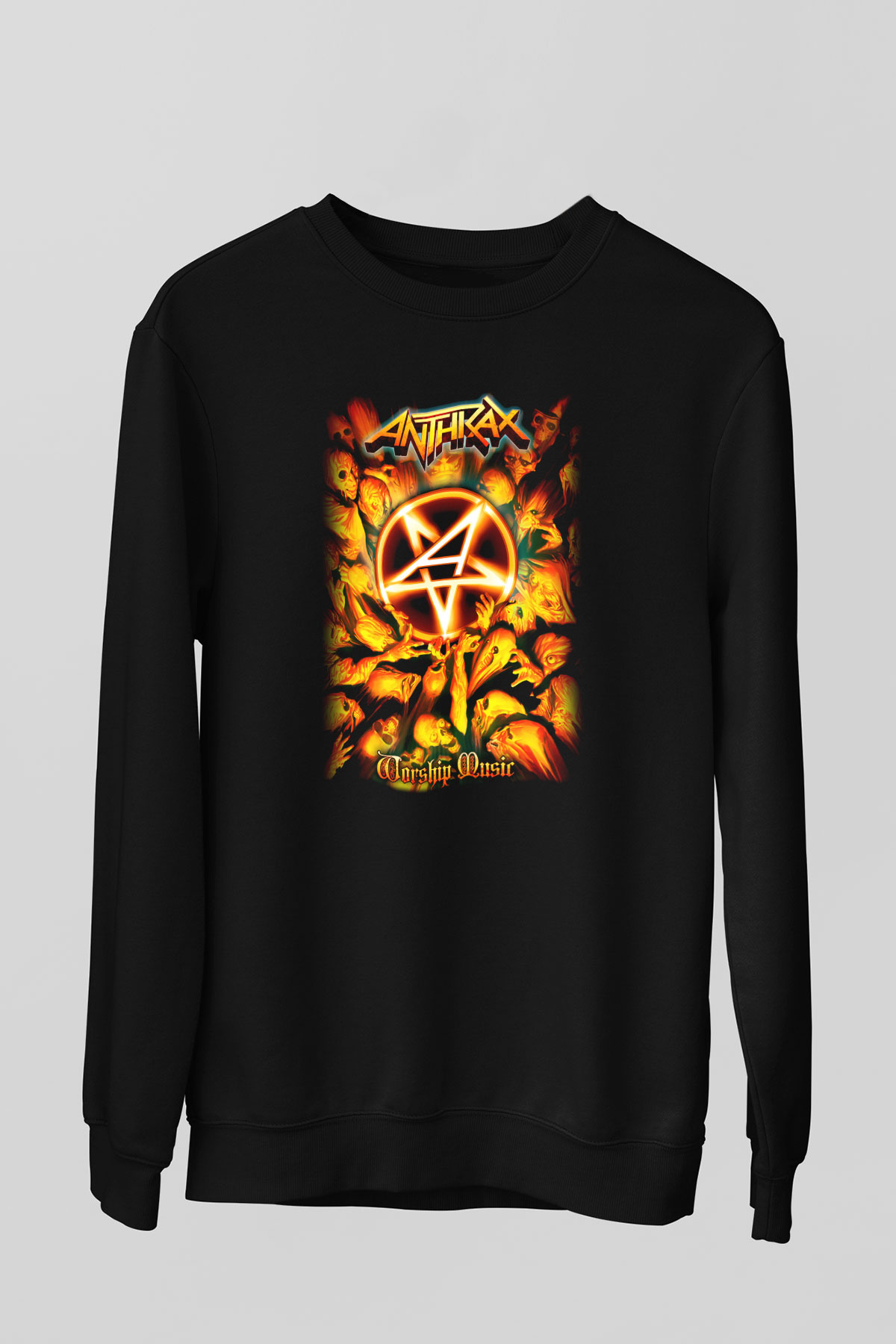 Anthrax Siyah Unisex Sweatshirt