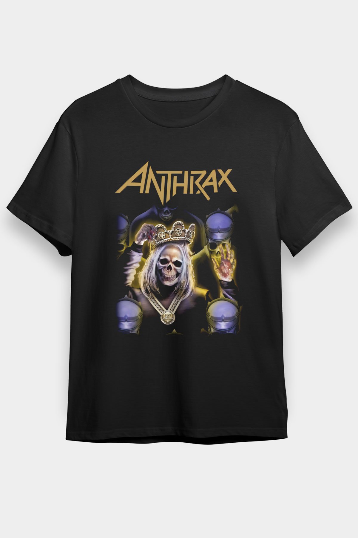 Anthrax Black Unisex Tee - STREETWEAR