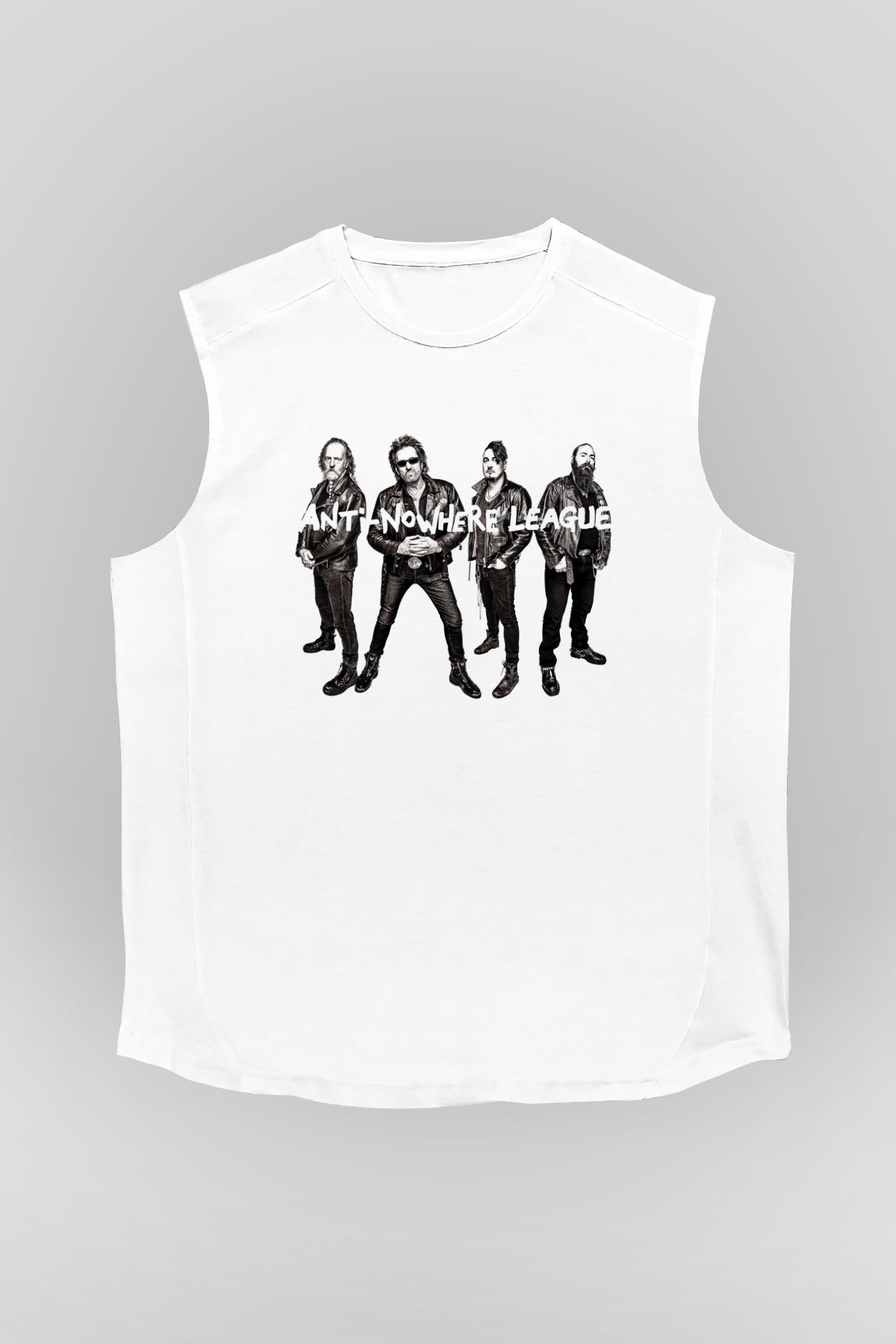 Anti-Nowhere League Beyaz Unisex Kolsuz Tişört