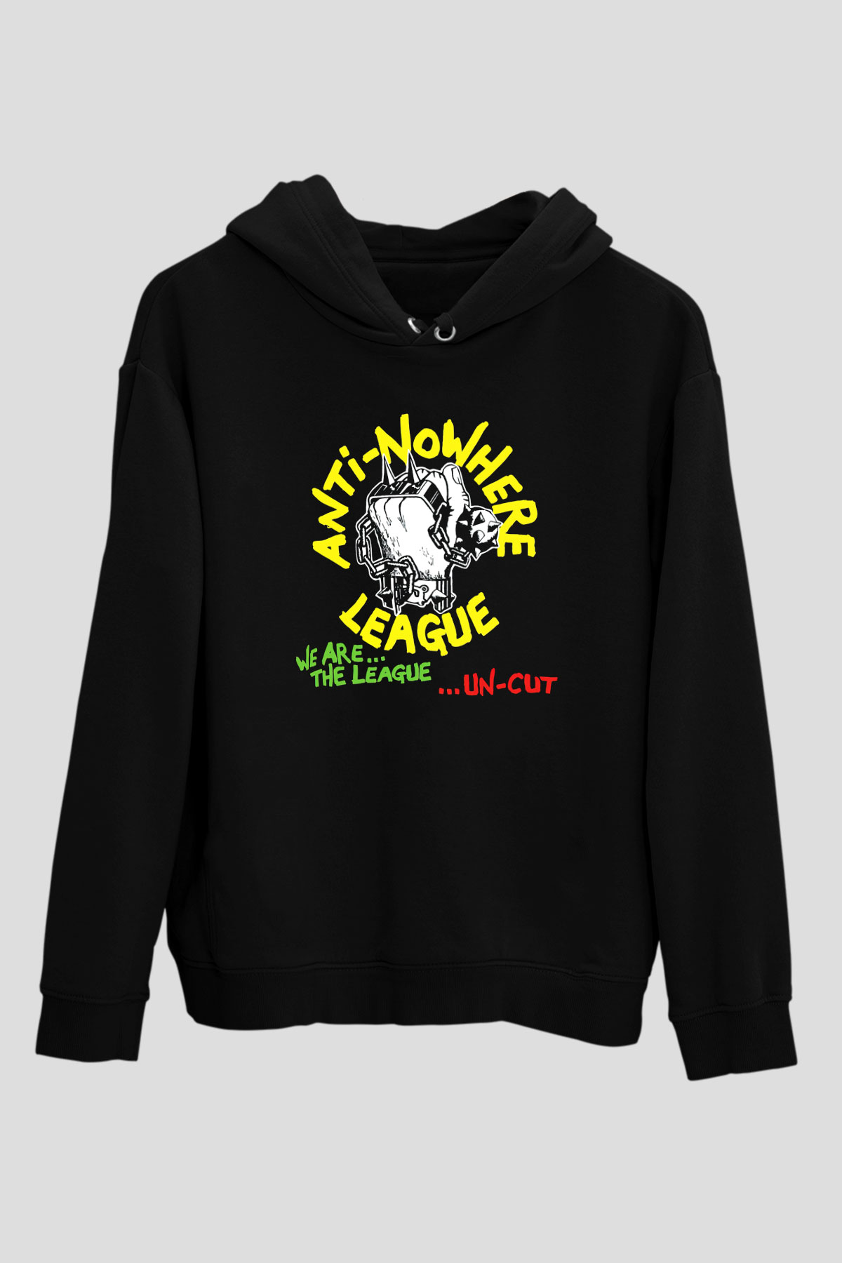 Anti-Nowhere League Siyah Unisex Hoodie