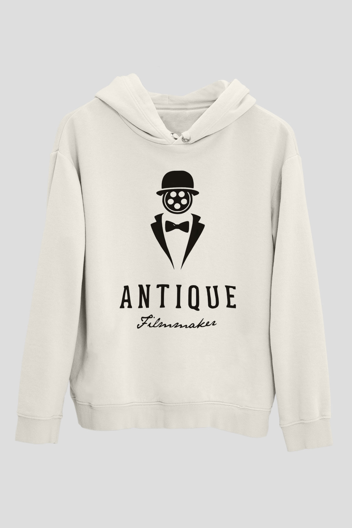 Antika satıcısı Beyaz Unisex Kapüşonlu Sweatshirt