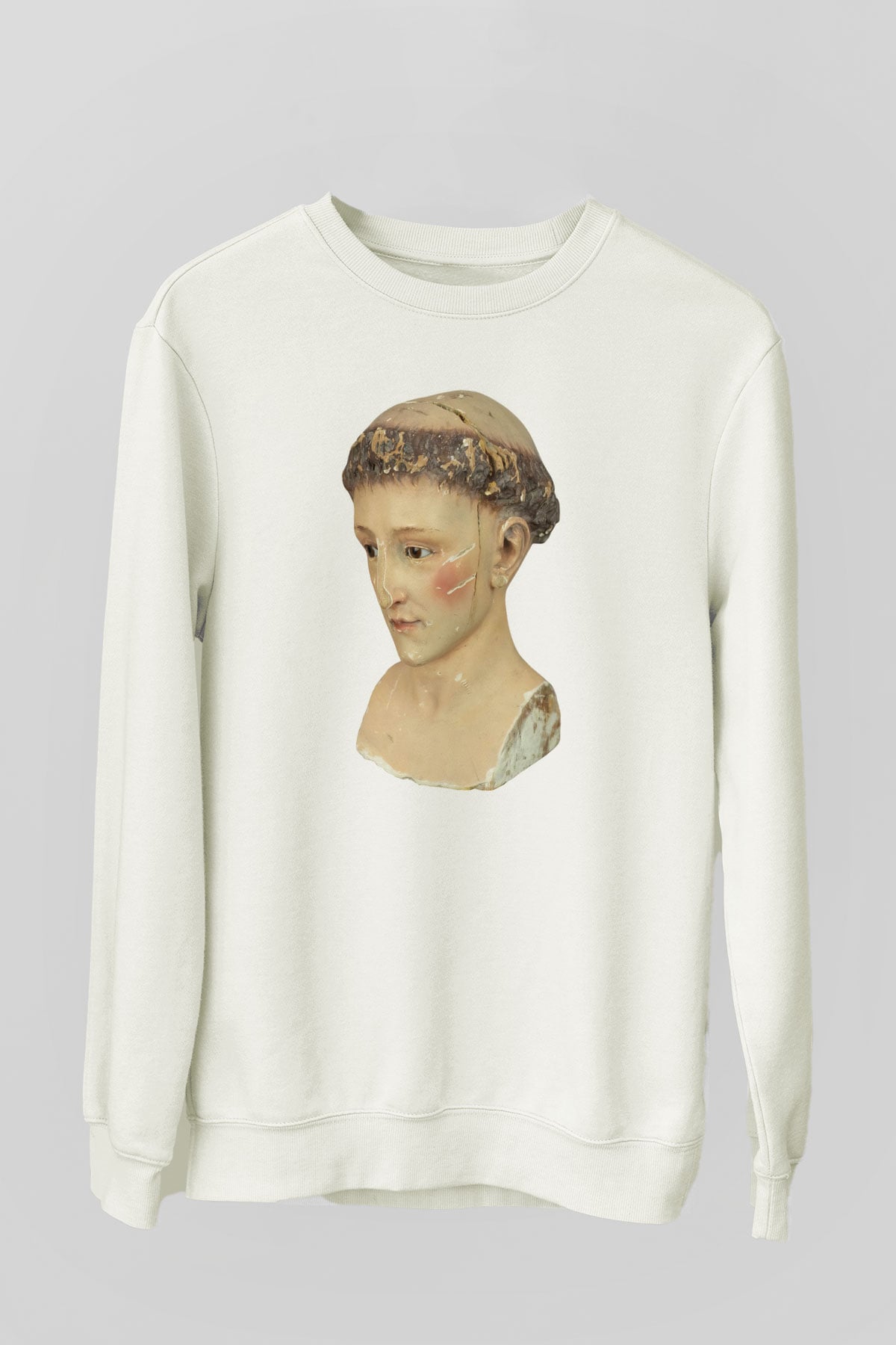 Antika satıcısı Beyaz Unisex Sweatshirt