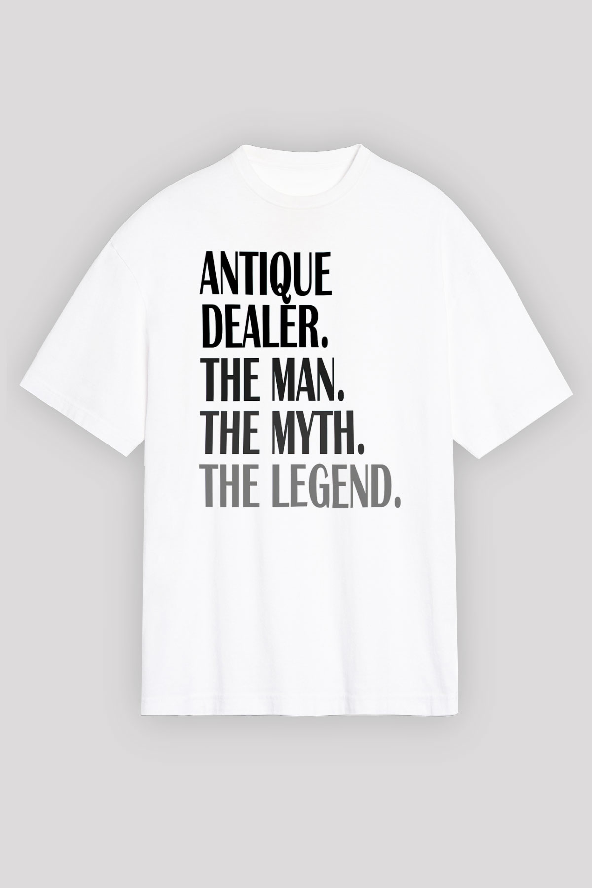 Antika satıcısı Beyaz Unisex Tişört T-Shirt - TişörtFabrikası