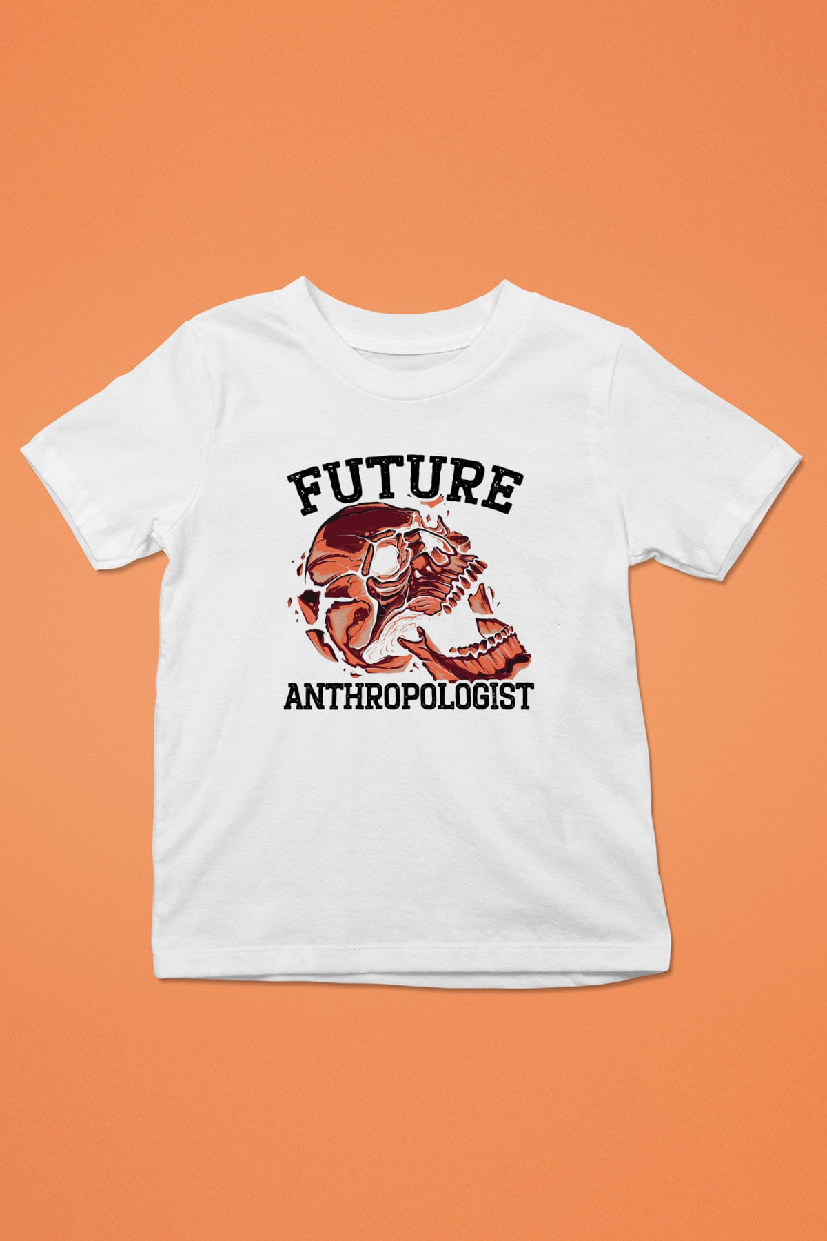 Antropolog Beyaz Unisex Çocuk Tişört