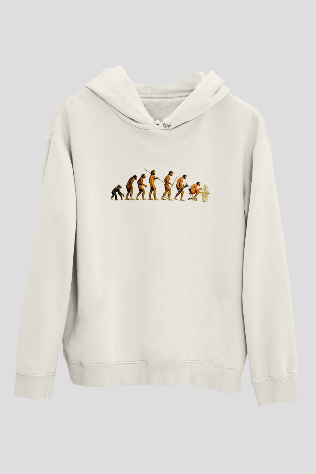 Antropolog Beyaz Unisex Hoodie