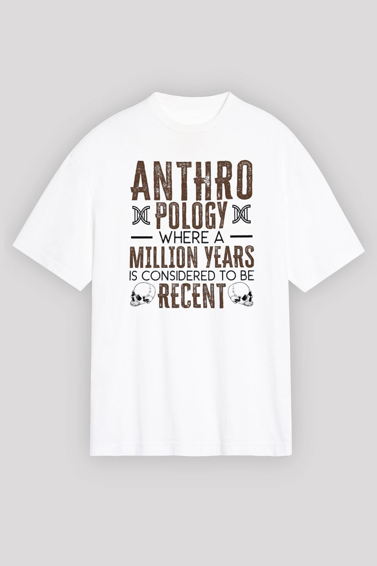 Antropolog Beyaz Unisex Tişört T-Shirt - TişörtFabrikası