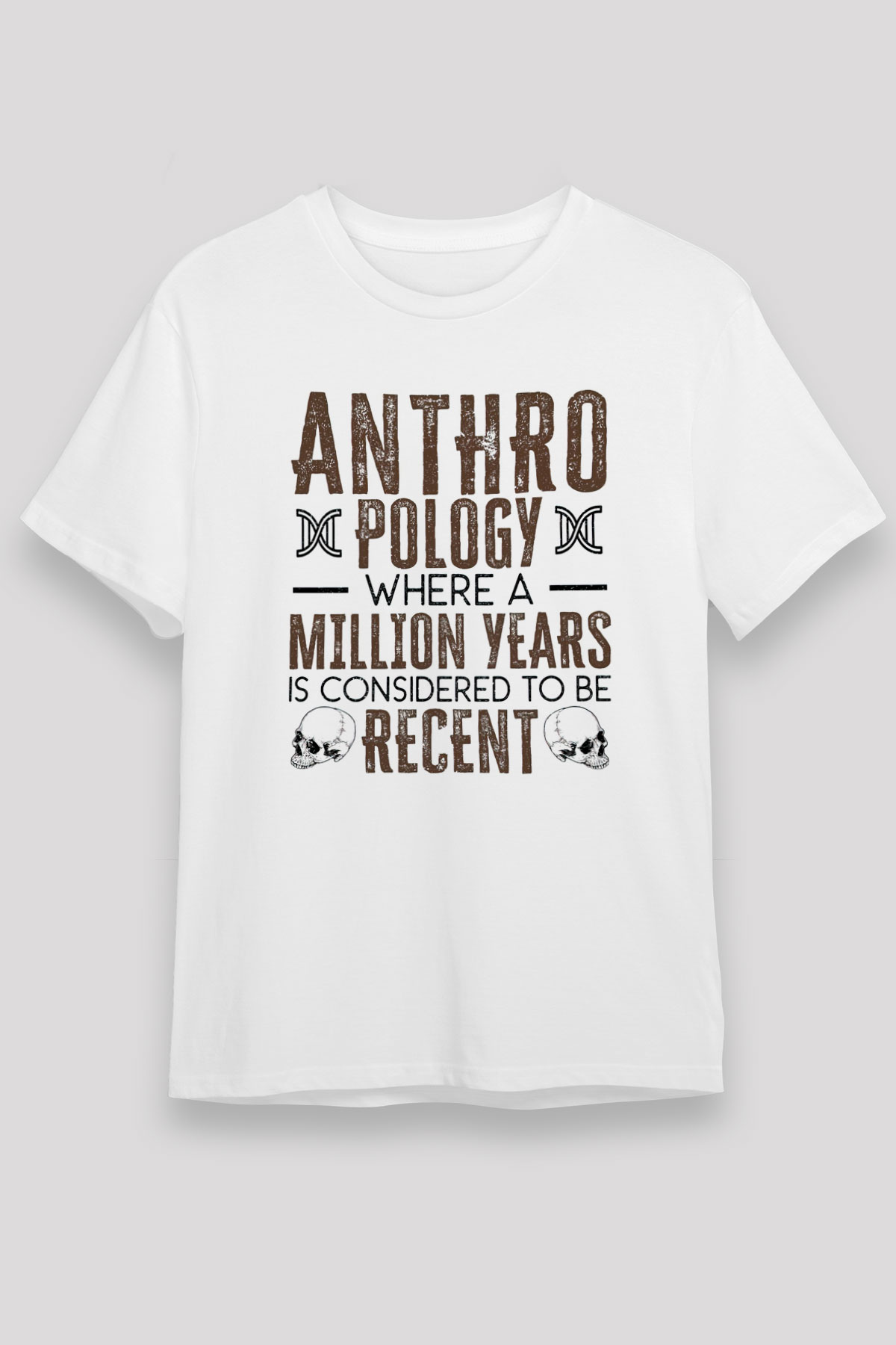 Antropolog Beyaz Unisex Tişört T-Shirt - TişörtFabrikası
