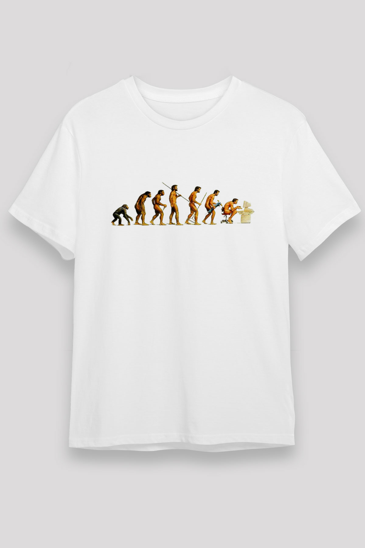 Antropolog Beyaz Unisex Tişört T-Shirt - TişörtFabrikası