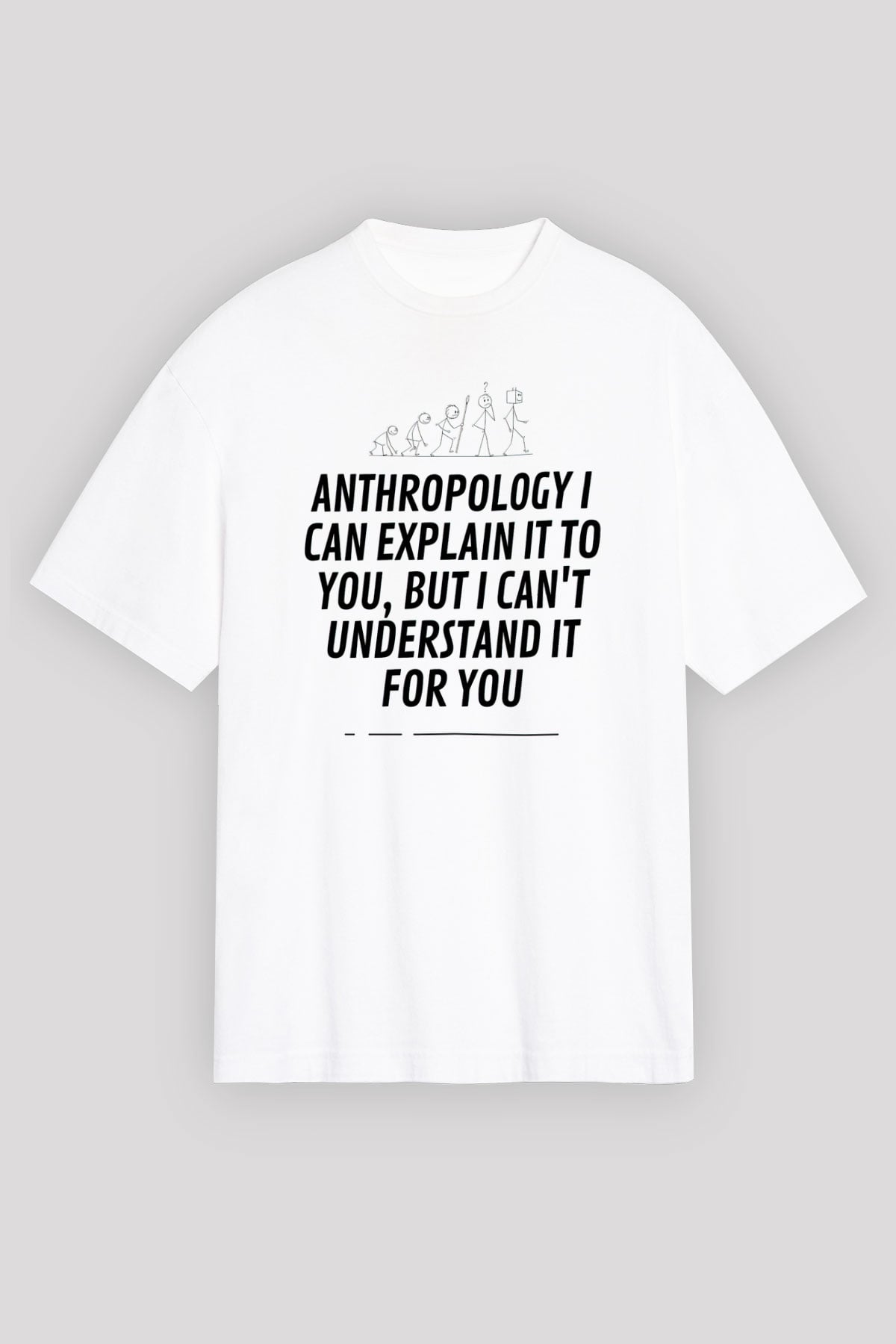 Antropolog Beyaz Unisex Tişört T-Shirt - TişörtFabrikası