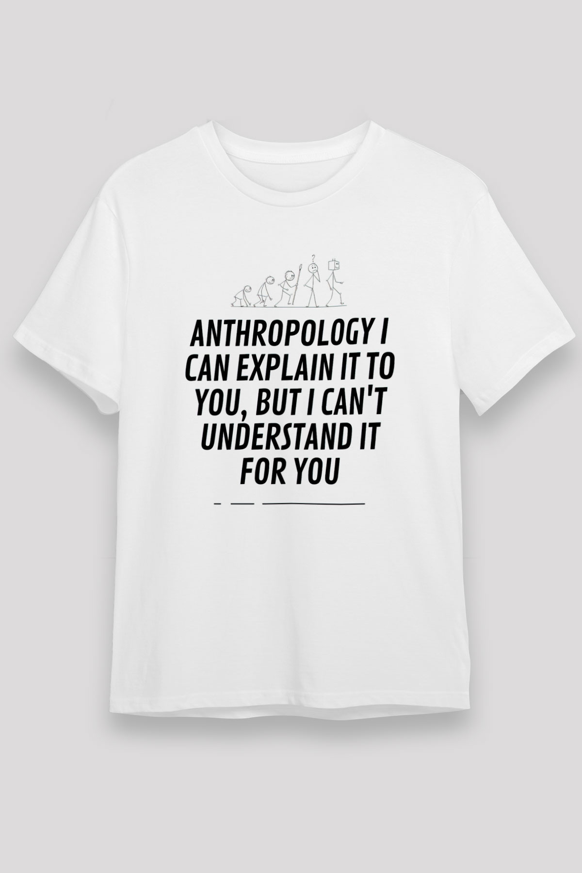 Antropolog Beyaz Unisex Tişört T-Shirt - TişörtFabrikası