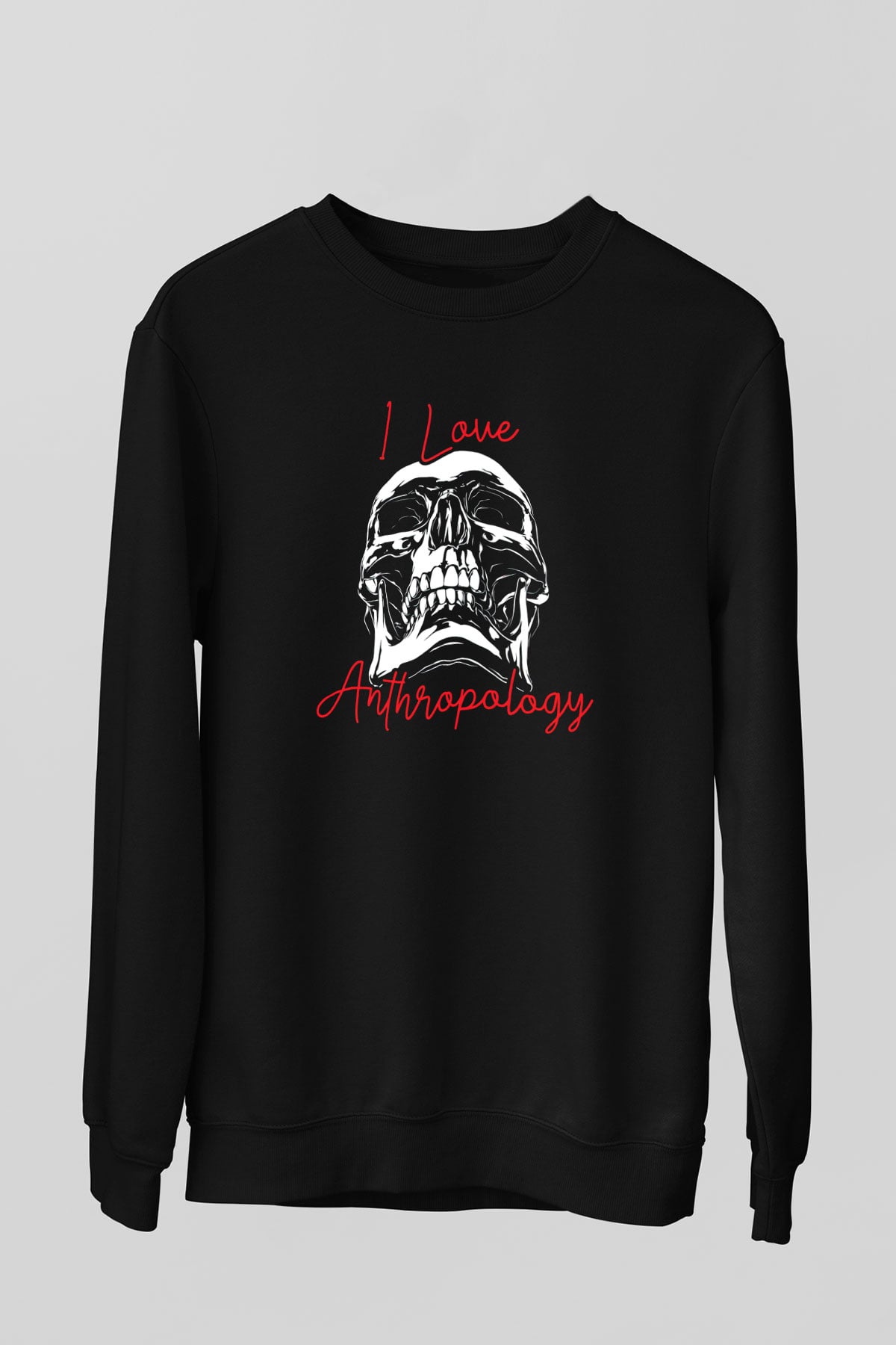 Antropolog Siyah Unisex Sweatshirt