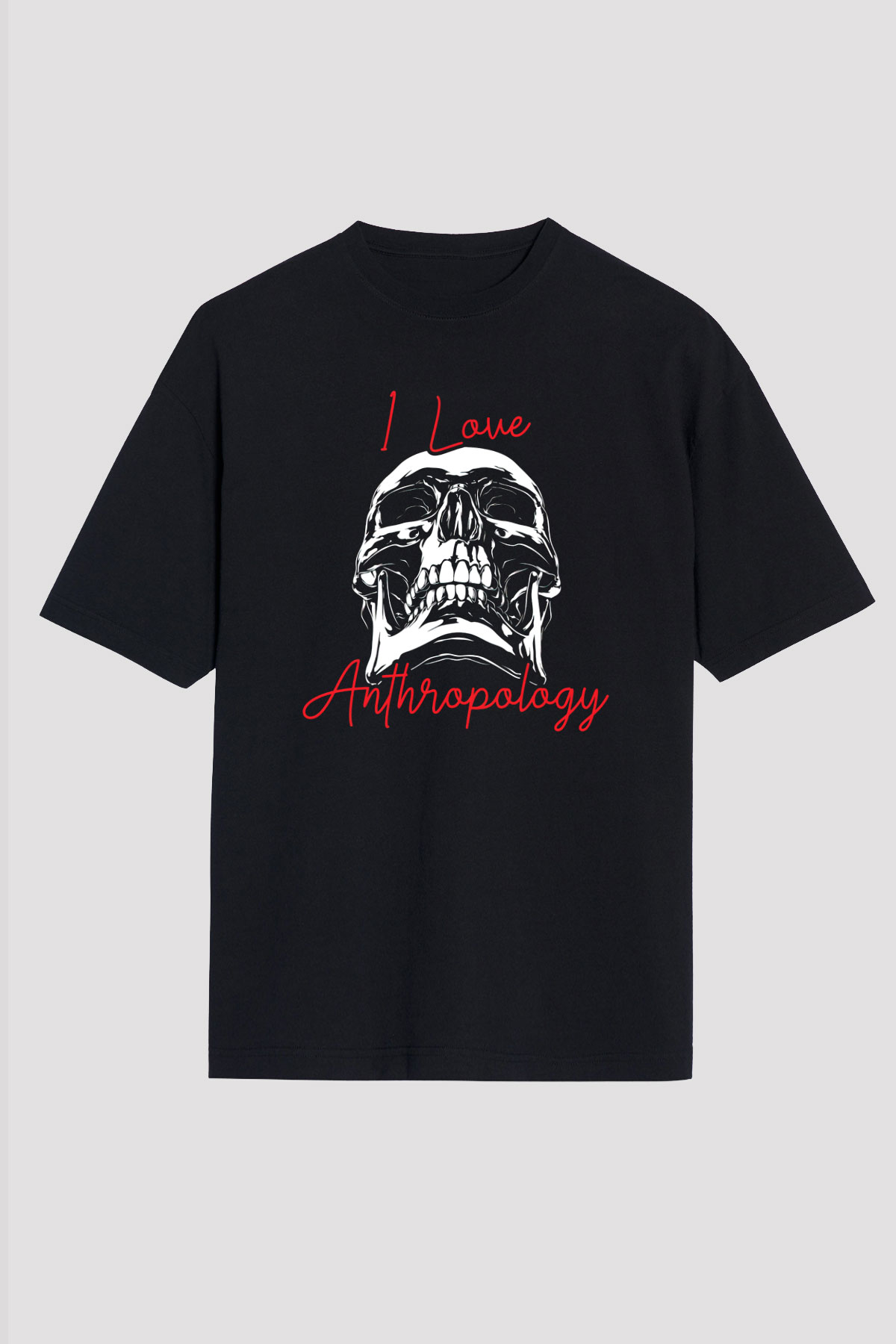 Antropolog Siyah Unisex Tişört T-Shirt - TişörtFabrikası