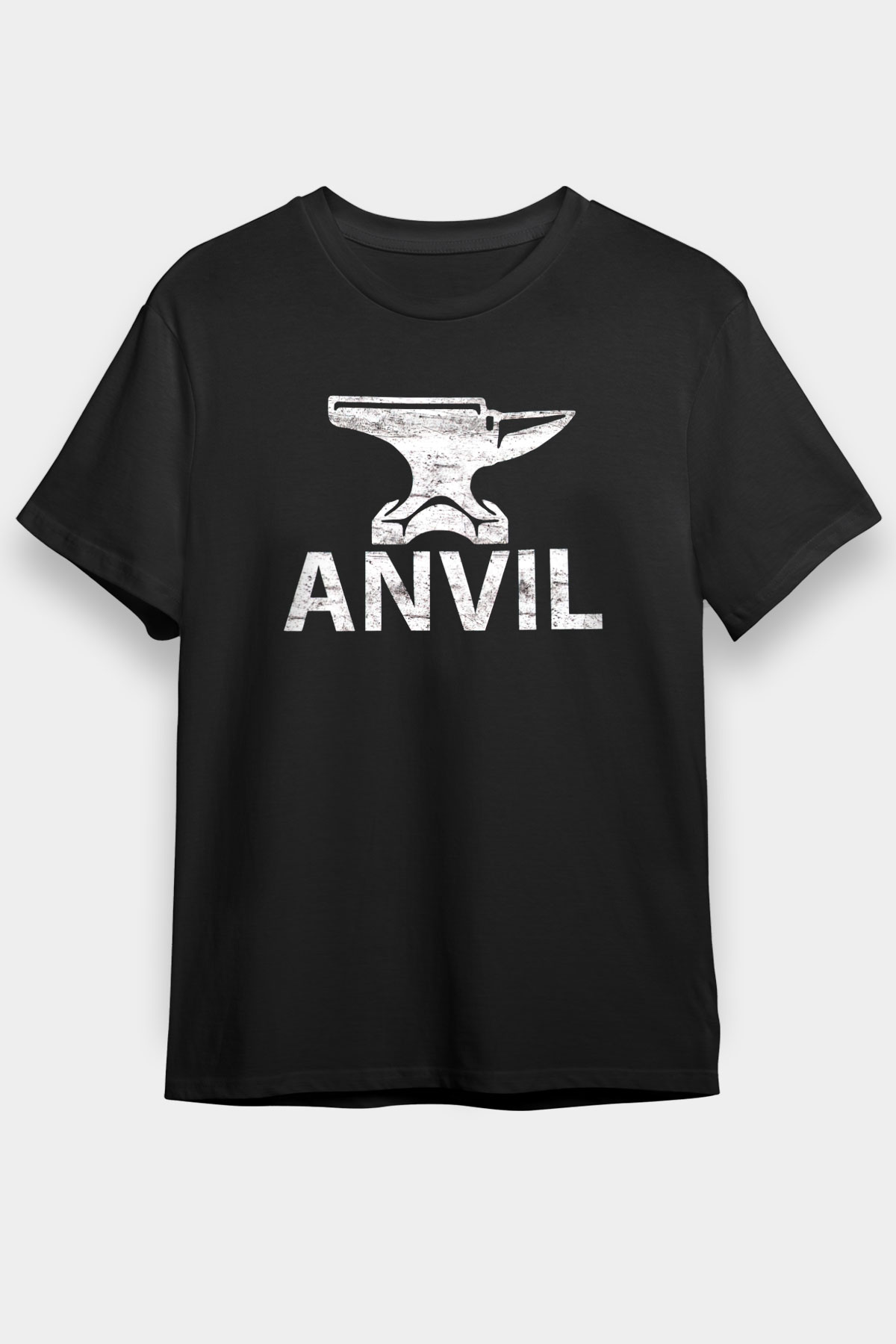 Anvil Black Unisex Tee - STREETWEAR