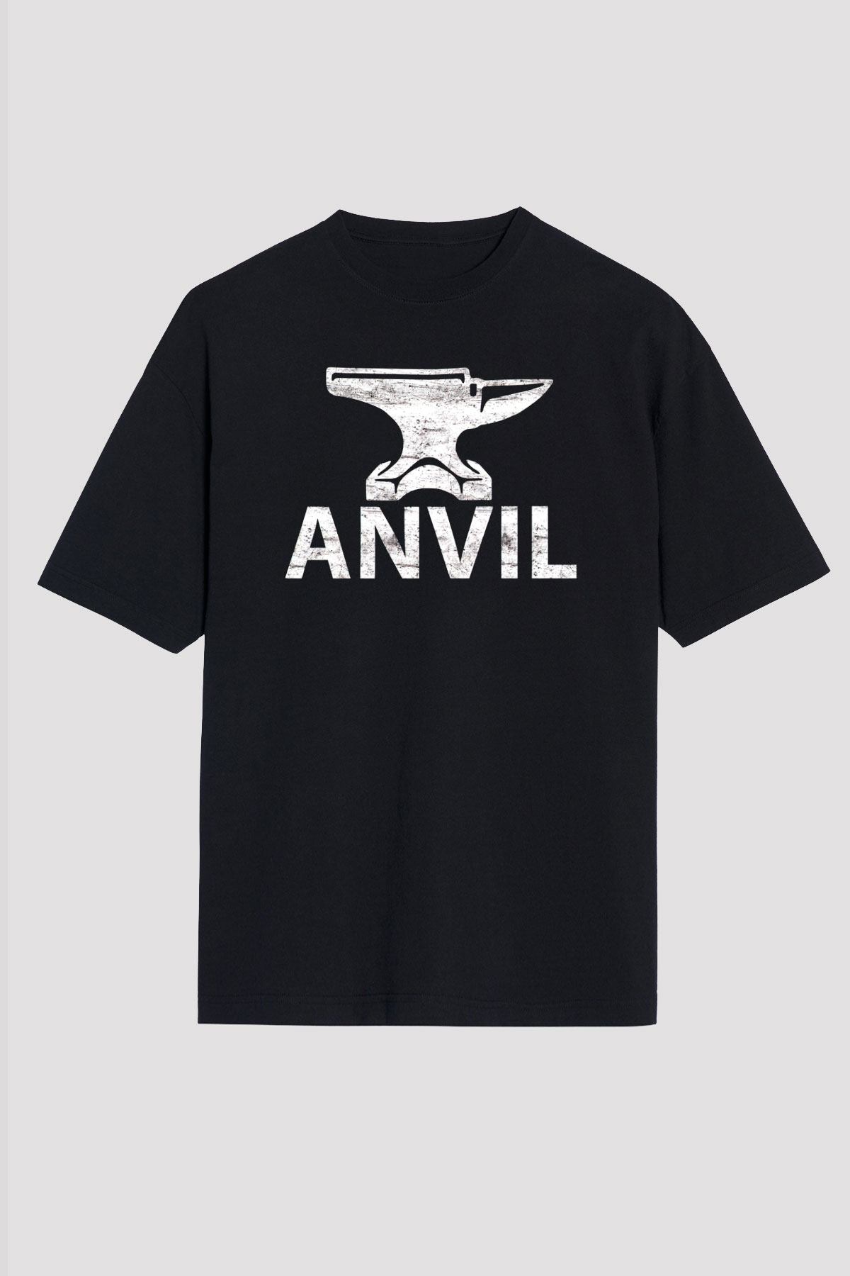 Anvil Siyah Unisex Tişört T-Shirt - TişörtFabrikası