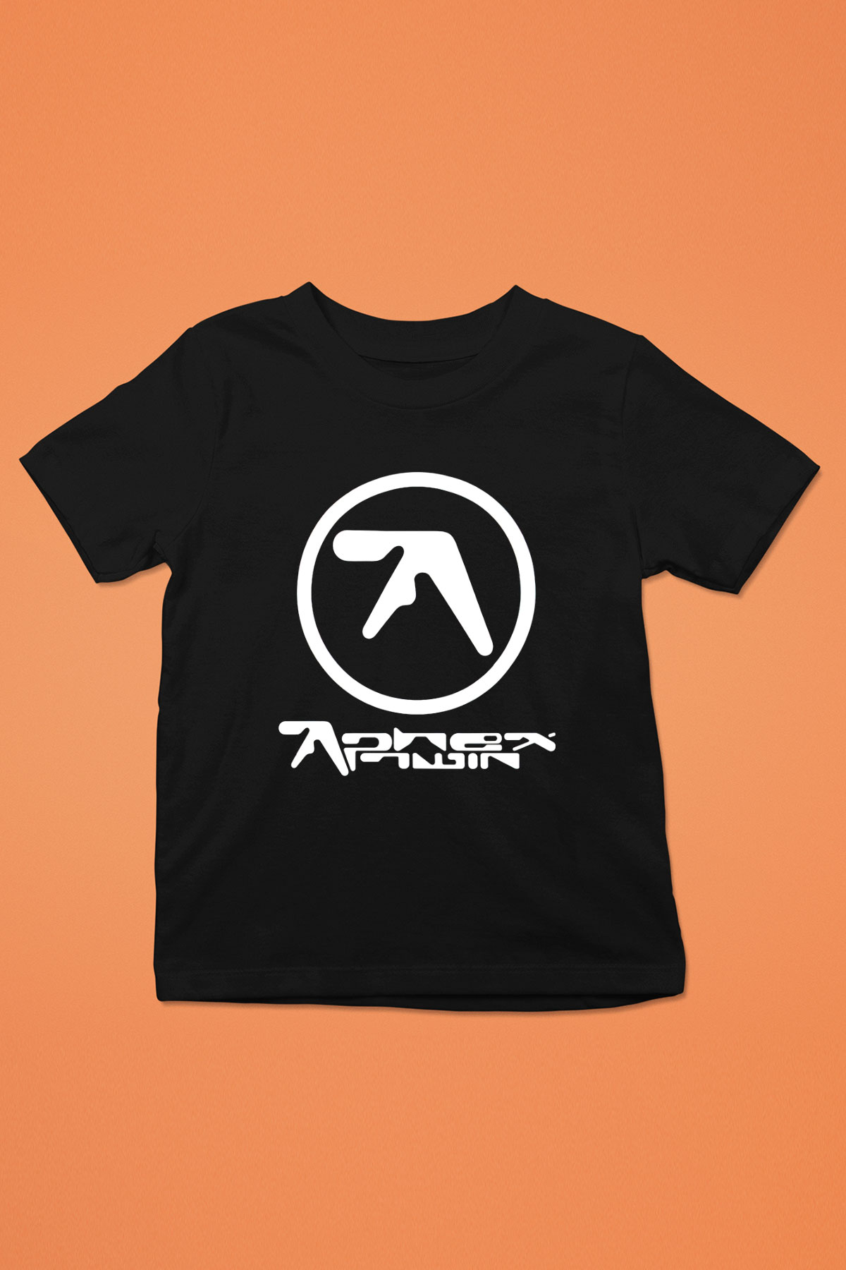 Aphex Twin Baskılı Unisex Siyah Çocuk Tişört - Tshirt